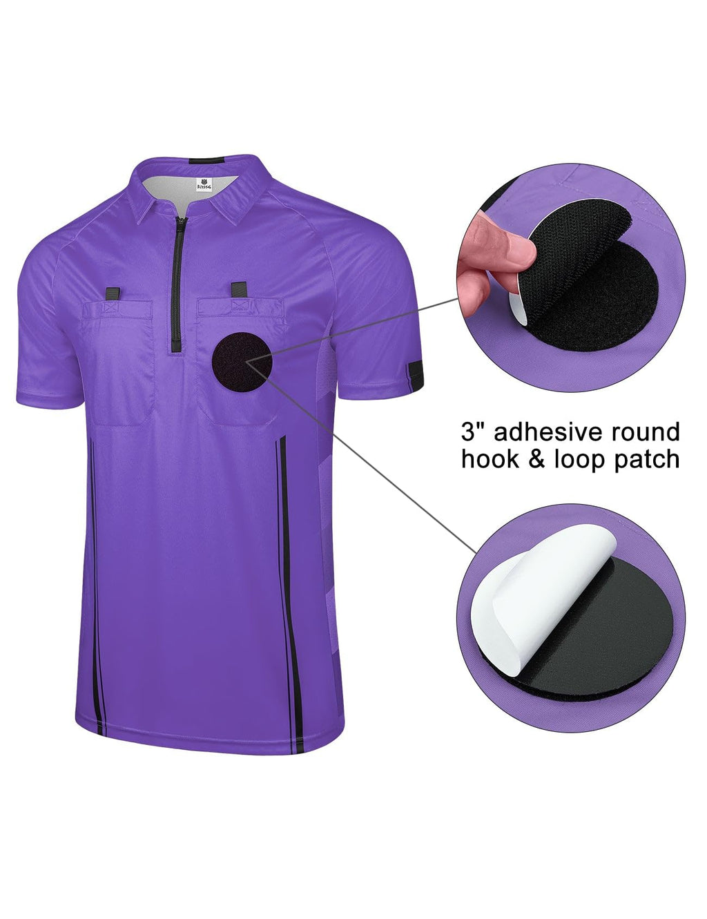 FitsT4 Sports Pro Soccer Referee Jersey Short Sleeve Ref Shirts