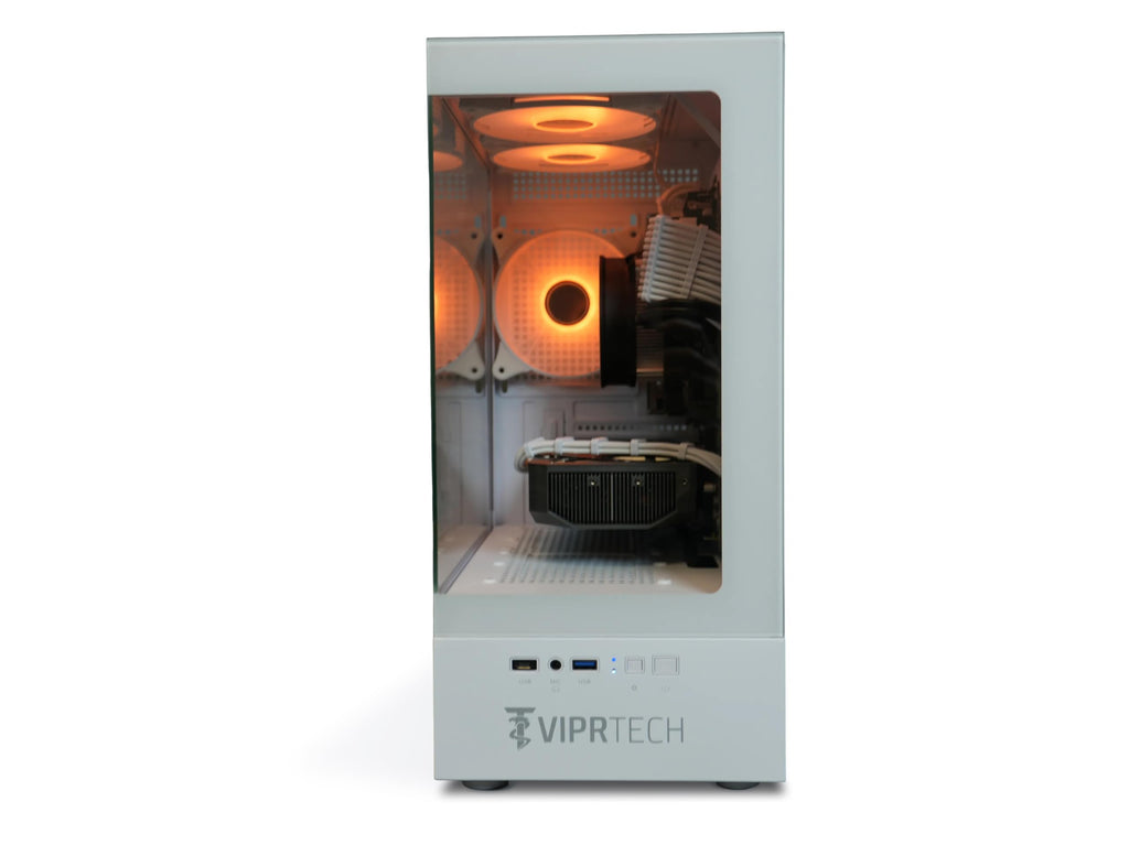 ViprTech Reaper 1.0 Gaming PC - AMD Ryzen 7 8700F (5.0Ghz Turbo), GeForce RTX 5060 Ti 8GB, 16GB DDR5, 1TB SSD, VR-Ready, WiFi BT USB-C, Win 11, Gaming Desktop Computer Prebuilt, Black