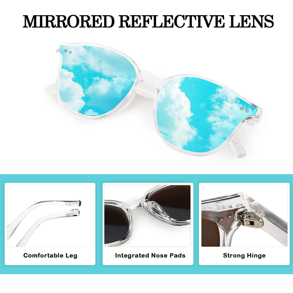 Kids Sunglasses, Sunglasses for Kids Children, Mirrored Sunglasses for Girls Boys Toddler UV400 Age 3-10