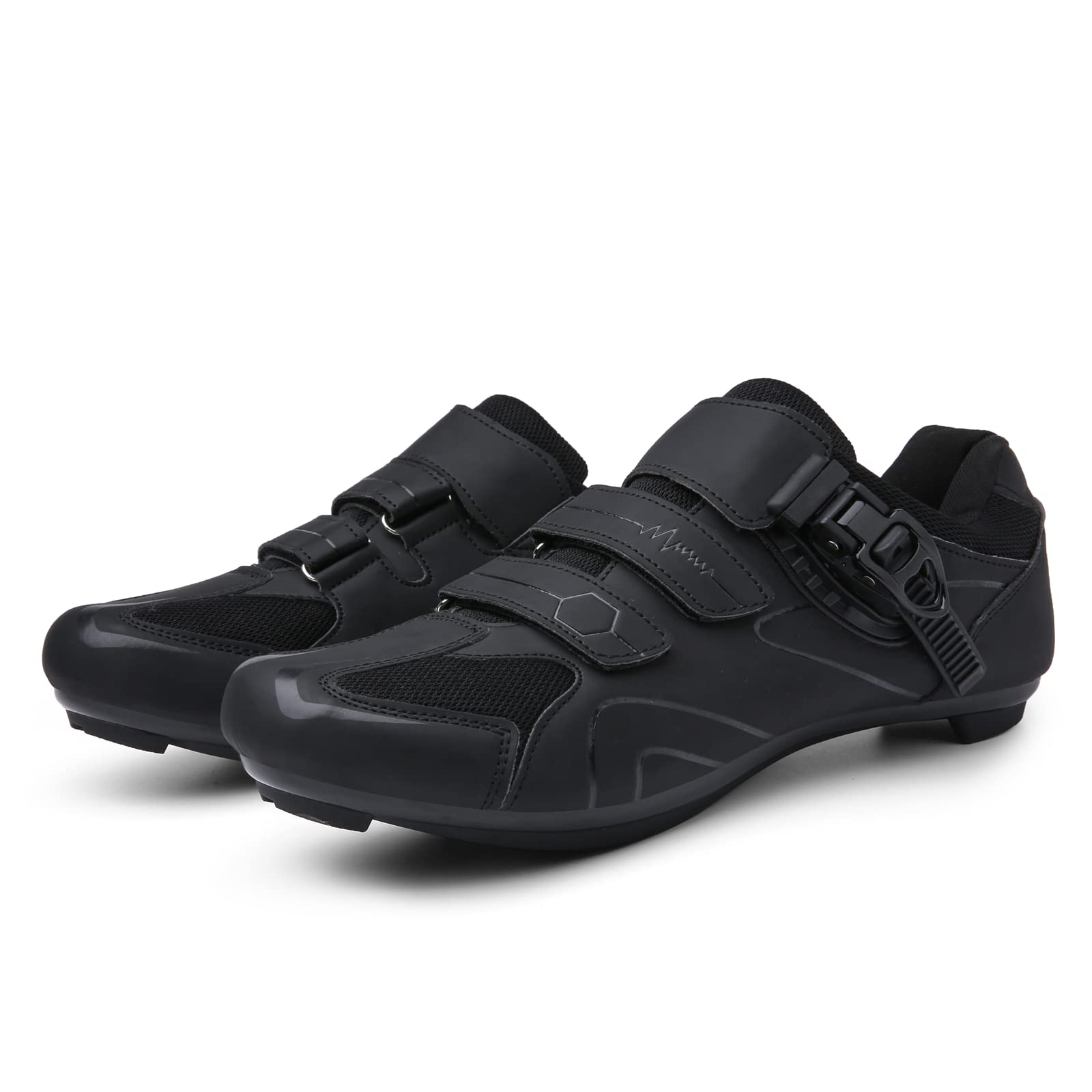 Mens Womens Cycling Shoes Compatible with Peloton Indoor Bicycle Pedals Clip in Road Bike Shoes Pre-Installed with Look Delta Cleats