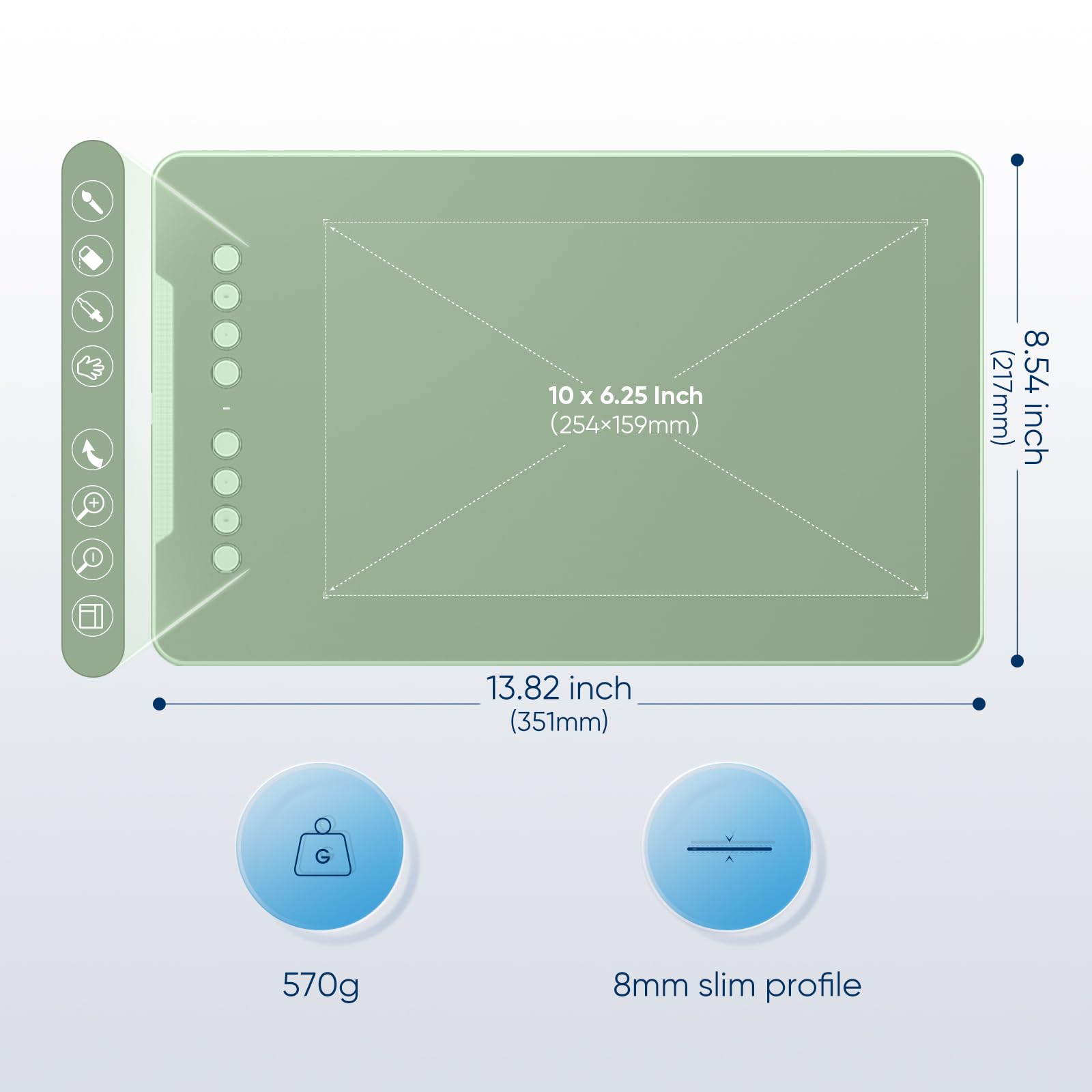 XPPen Updated Deco 01 V3 Drawing Tablet, 16384 Pressure Sensitivity, 8 Custom Shortcuts, 220 Report Rate for OSU Drawing Pad, Remote Teaching & Animation, Compatible with Android, Windows, macOS