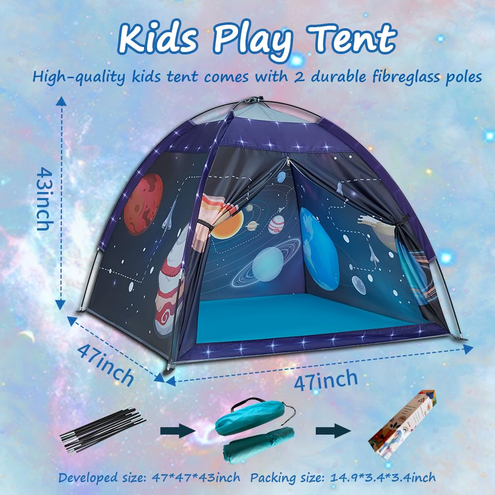 Mnagant Kids' Alpaca Tent - Fun Pop-Up Playhouse for Boys and Girls - Easy Setup, Indoor/Outdoor Adventure Tent - 47" x 47" x 43"