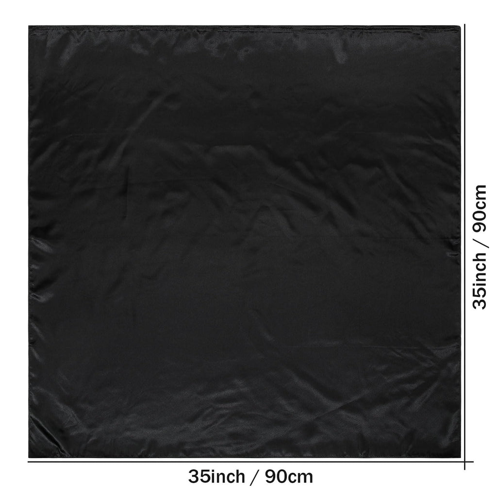 AWAYTR 35” Large Satin Square Head Scarf - 2Pcs Silk Like Floral Head Scarves Square Satin Hair Scarf Bandanas for Women