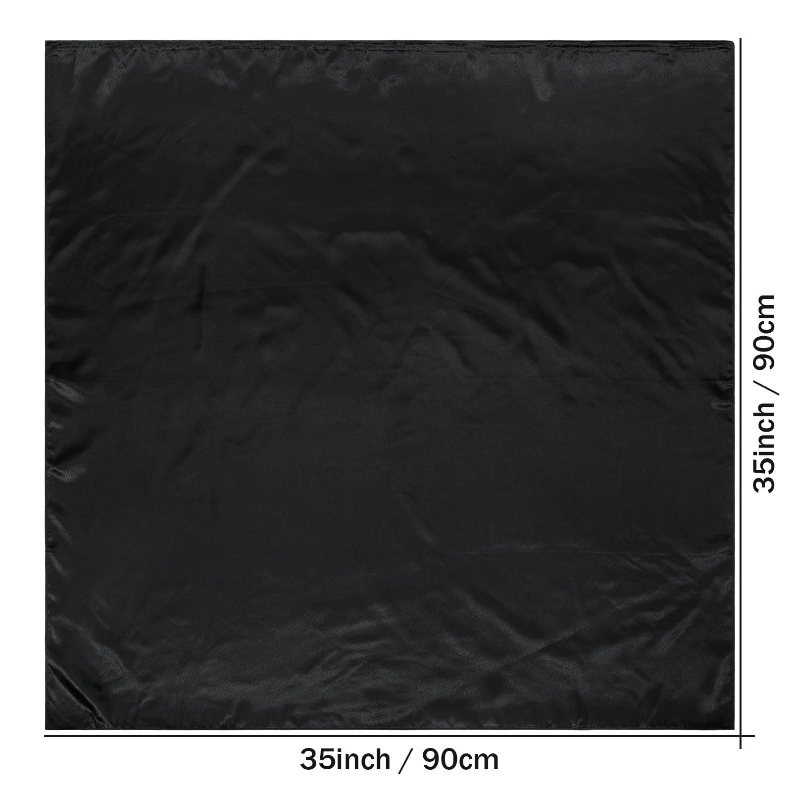 AWAYTR 35” Large Satin Square Head Scarf - 2Pcs Silk Like Floral Head Scarves Square Satin Hair Scarf Bandanas for Women