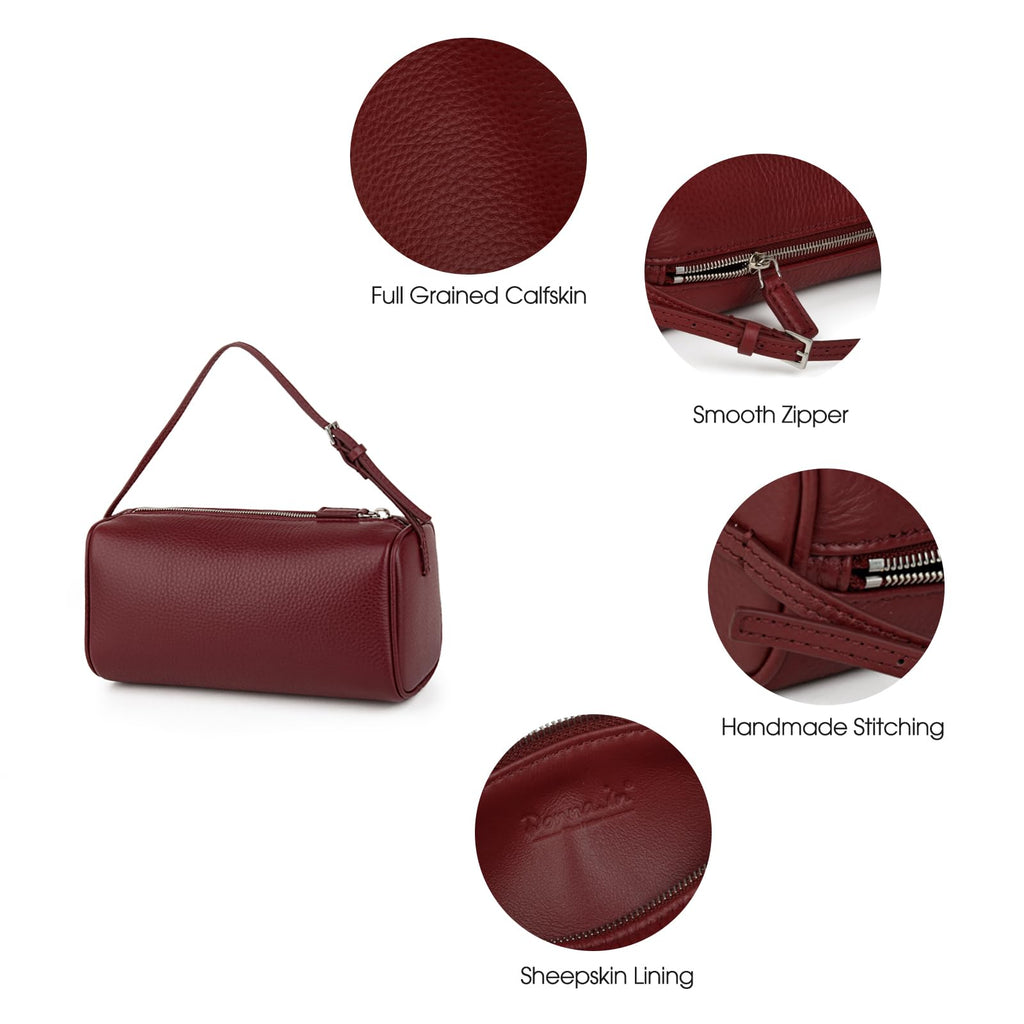 DONNAIN Premium Full-Grained Leather Crossbody Purses for Women, Hobo Bags for Women Crossbody with Adjustable Strap