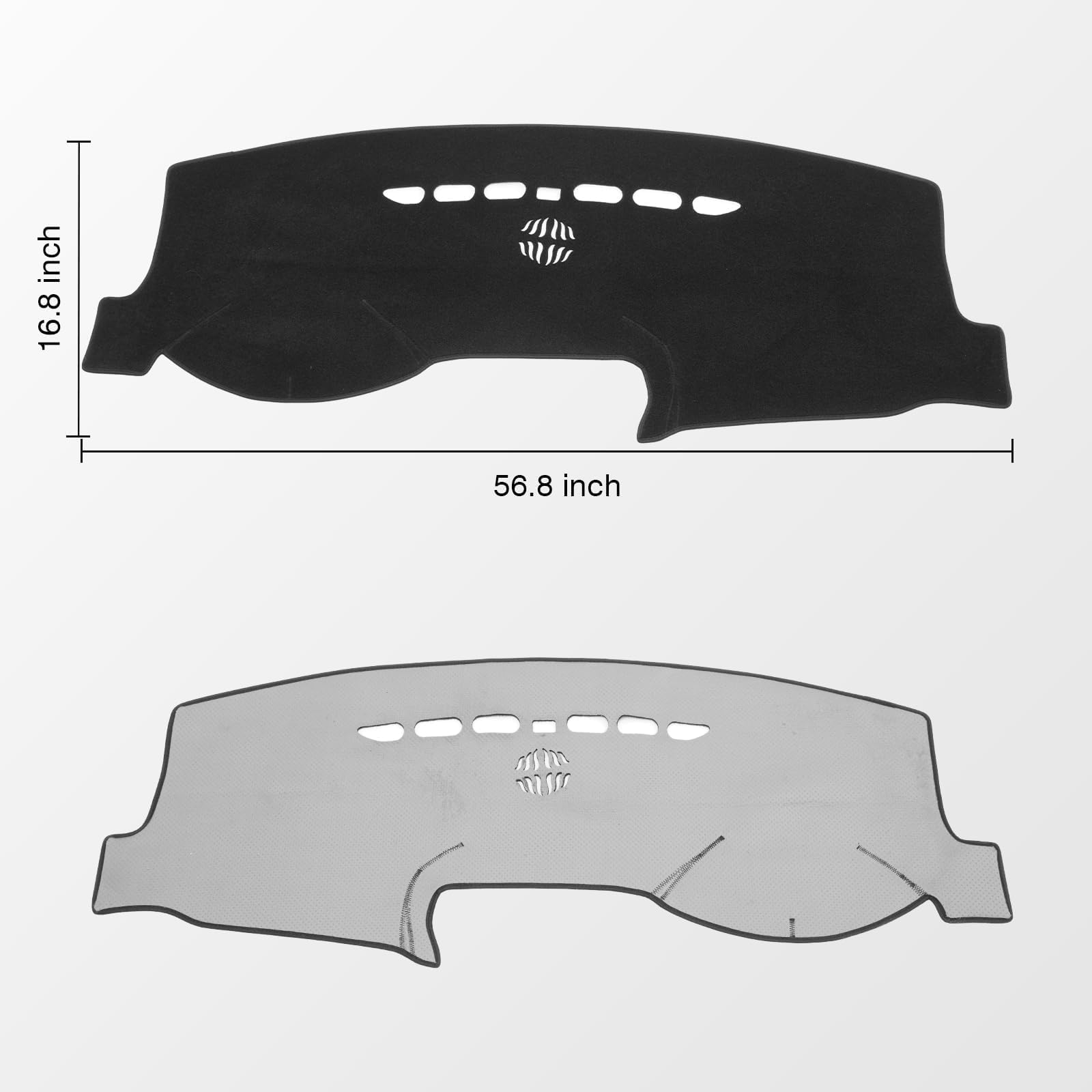 KUST Black Dash Cover for Ford Ranger 1995-2011/Ford Explorer 1995-2001/Mazda B2300 B2500 B3000 B4000 1995-2008/Mercury Mountaineer 1997-2001 Polyester Dashboard Cover Accessories for Ranger