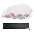 Simply Genius Mesh Food Covers - 12-Pack, 17in x 17in, White - Outdoor Kitchen & Picnic Accessories - Hosting Essentials for Glamping & Tailgating
