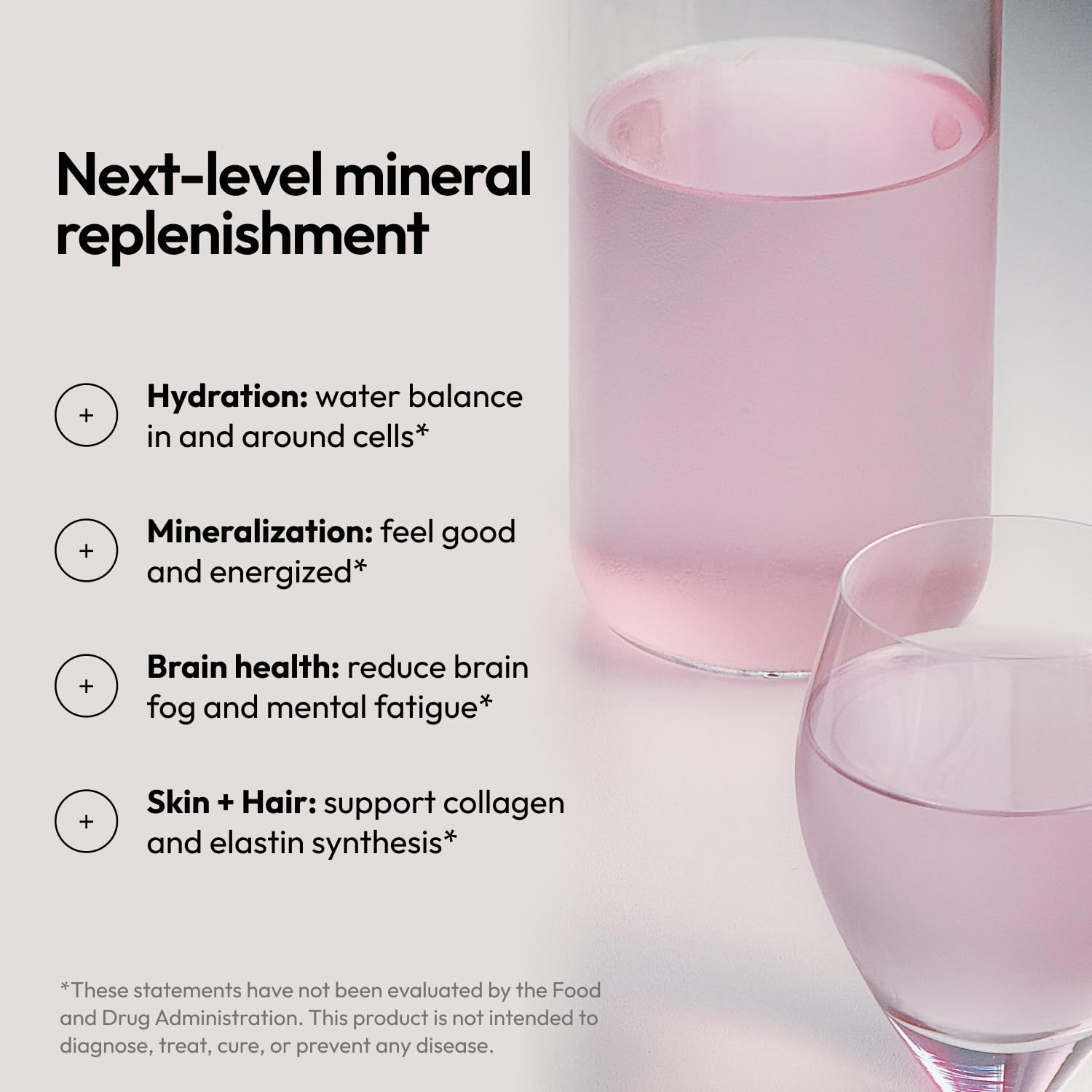 Moon Juice Mini Dew Electrolytes Powder - Sugar Free Minerals & Electrolyte Hydration Powder for Instant Hydration & Brain Support - Magnesium, Calcium, Potassium, Pink Salt, Pomelo, 30 Servings