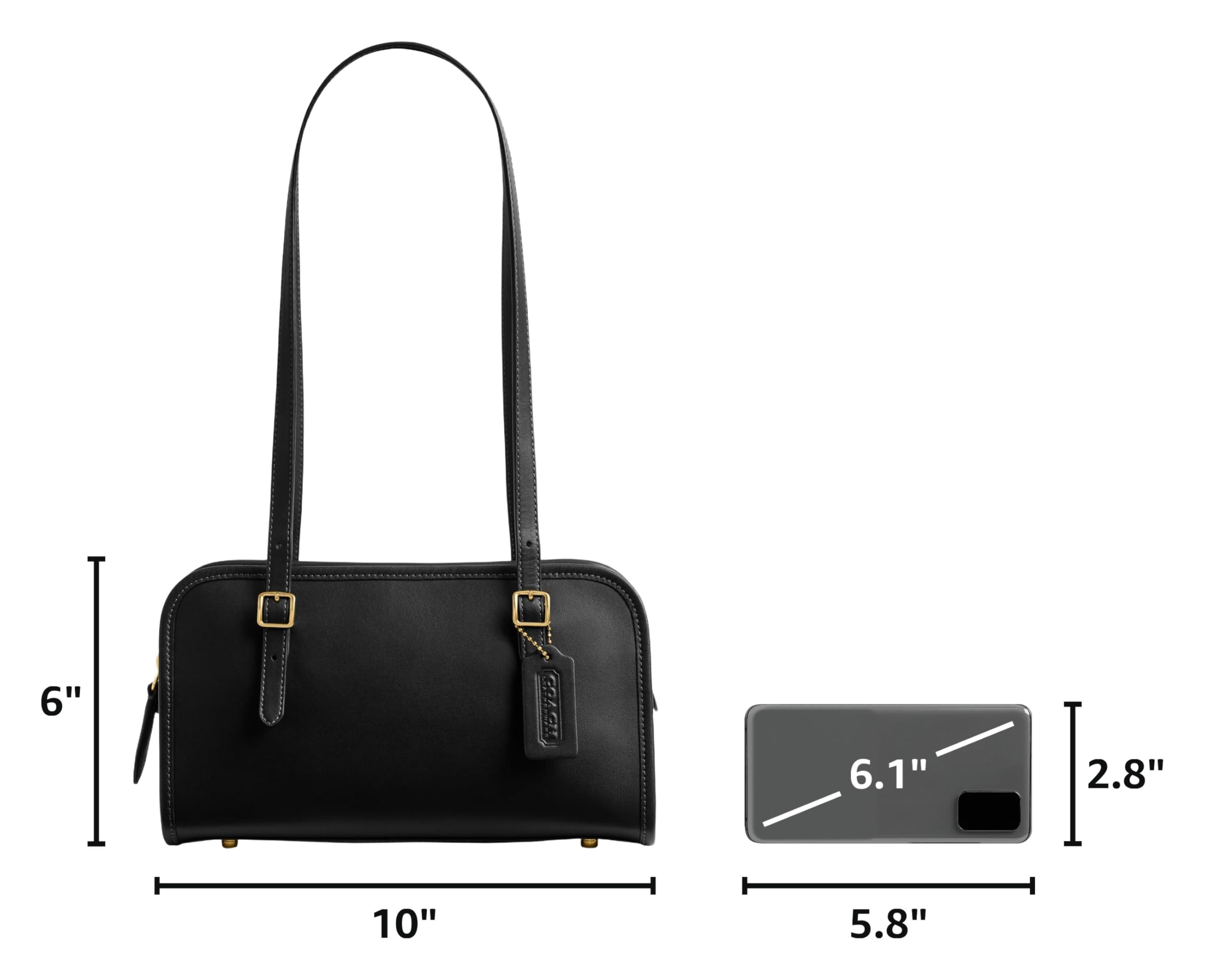 COACH Swing Zip Bag with Grommets