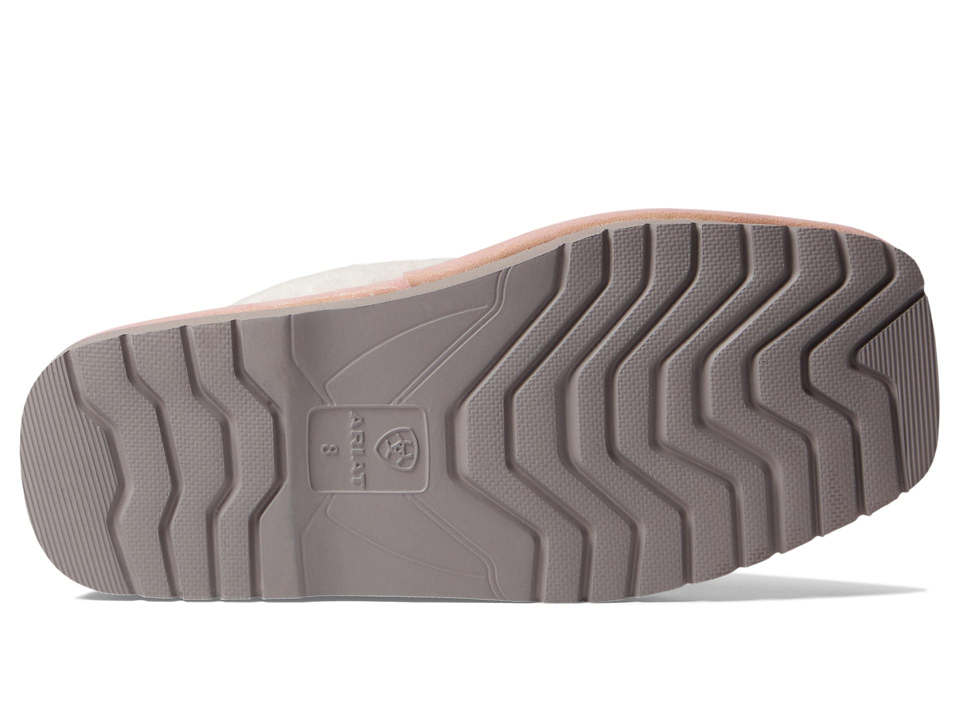 ARIAT Women's Jackie Square Toe Warm Soft Genuine Suede Leather Indoor Outdoor Slippers with Plush Collar