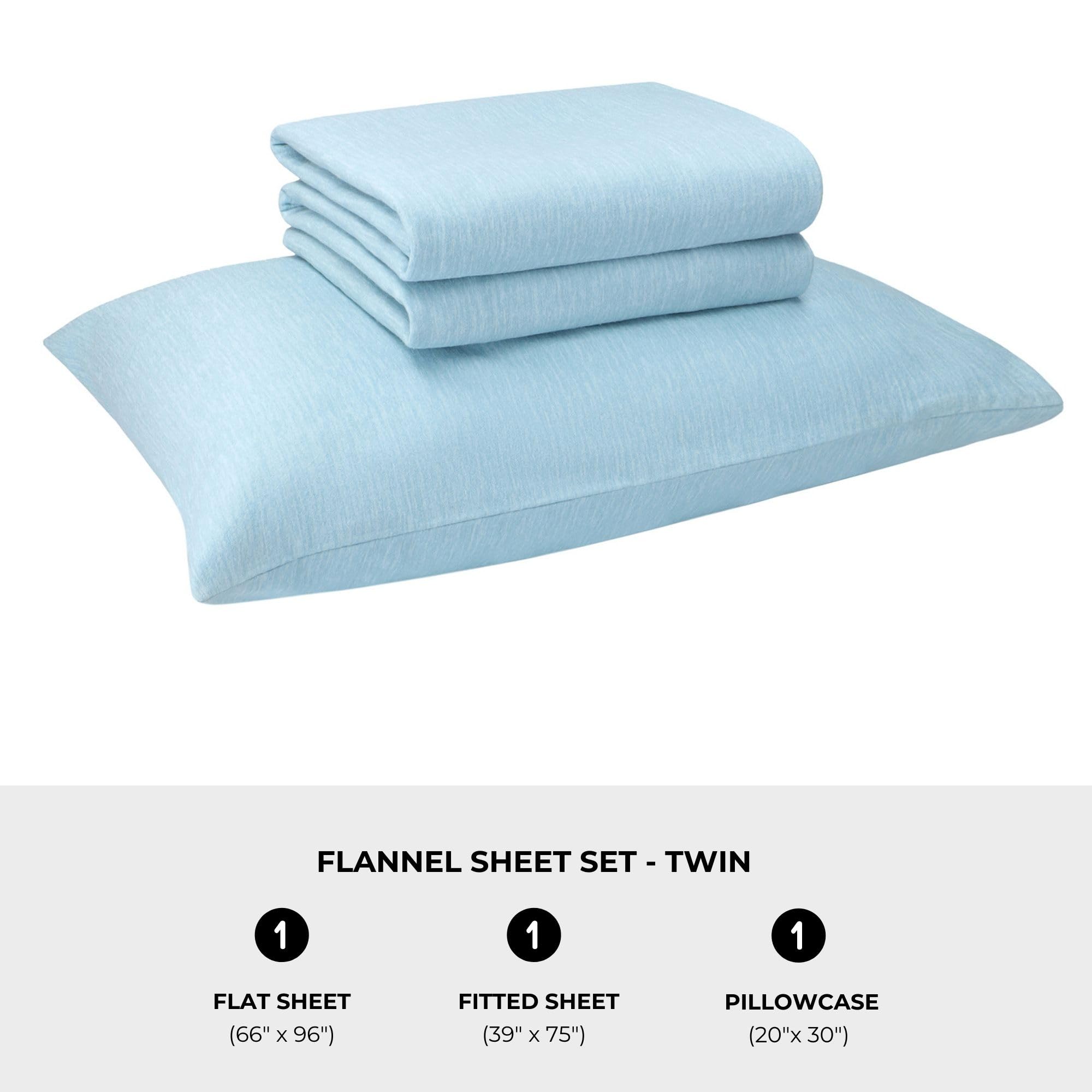 Featherhead 100% Cotton 4PCs Flannel Sheet Set | Double-Brushed for Extra Softness, Warm & Breathable, Extra Deep Pockets fits Up to 17” (Beige, Twin)