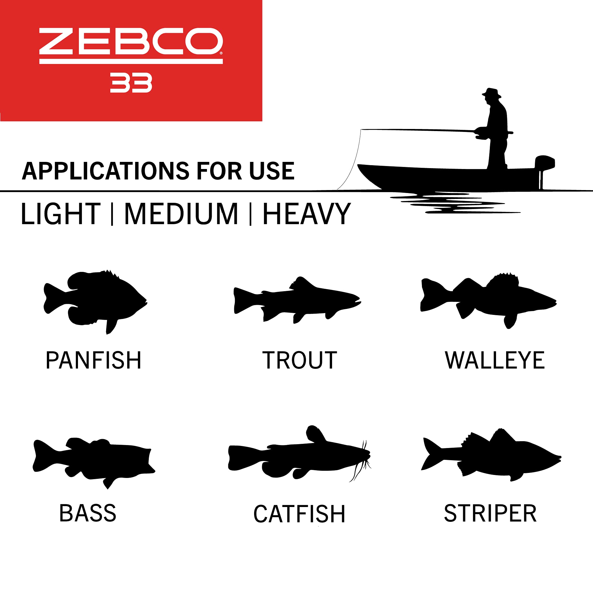 Zebco 33 Spincast Fishing Reel, Changeable Right or Left-Hand Retrieve, Built-in Bite Alert, All-Metal Gears, Pre-Spooled with Zebco Cajun Line