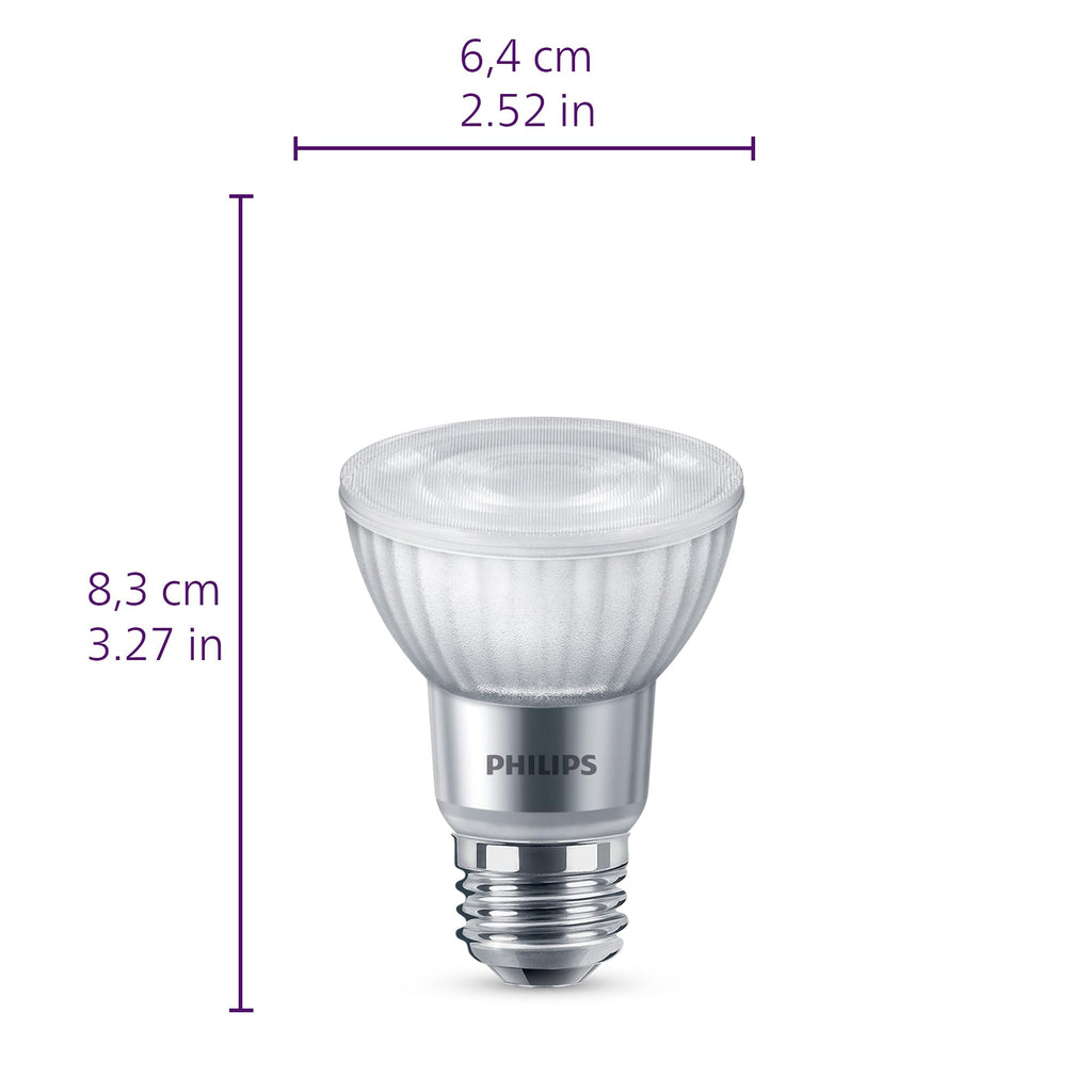 PHILIPS LED 50W PAR16 9-Pack Ultra Definition Bright White (3000K) 400 Lumen (5W = 50W) Dimmable Flicker-Free Light Bulbs