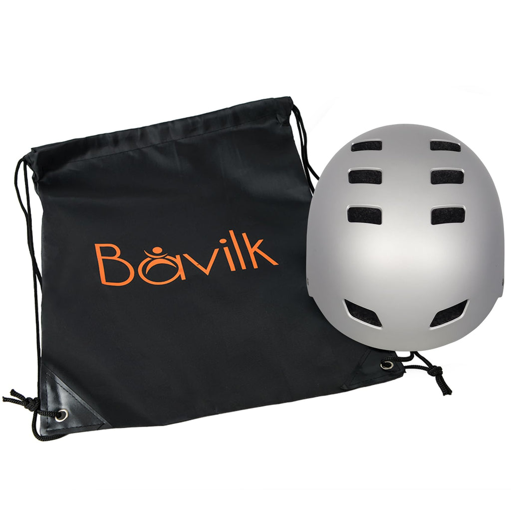 Bike Helmet 3 Sizes for Teenager Kids Youth Adults,Bavilk Skateboard Helmet Adjustable Multi-Sport Bicycle Cycling Scooter Roller Skate Inline Skating Rollerblading for Girls Boys Women Men Teen
