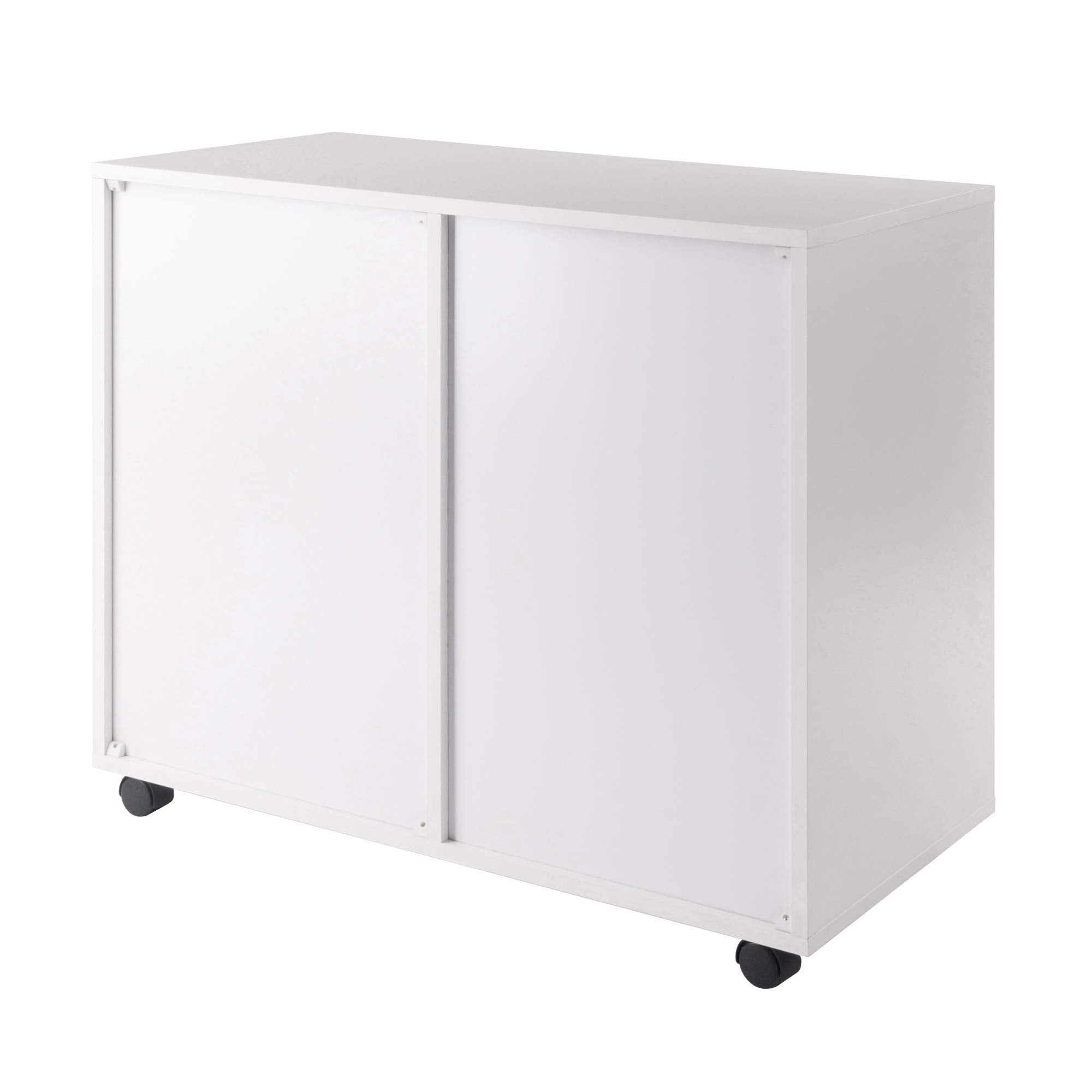 Winsome Halifax Mobile Storage Cabinet with Doors & Drawers, Stylish & Functional Home Storage Cabinet for Filing, Kitchen Organization, Moveable Furniture for Office, Dorms, Apartments