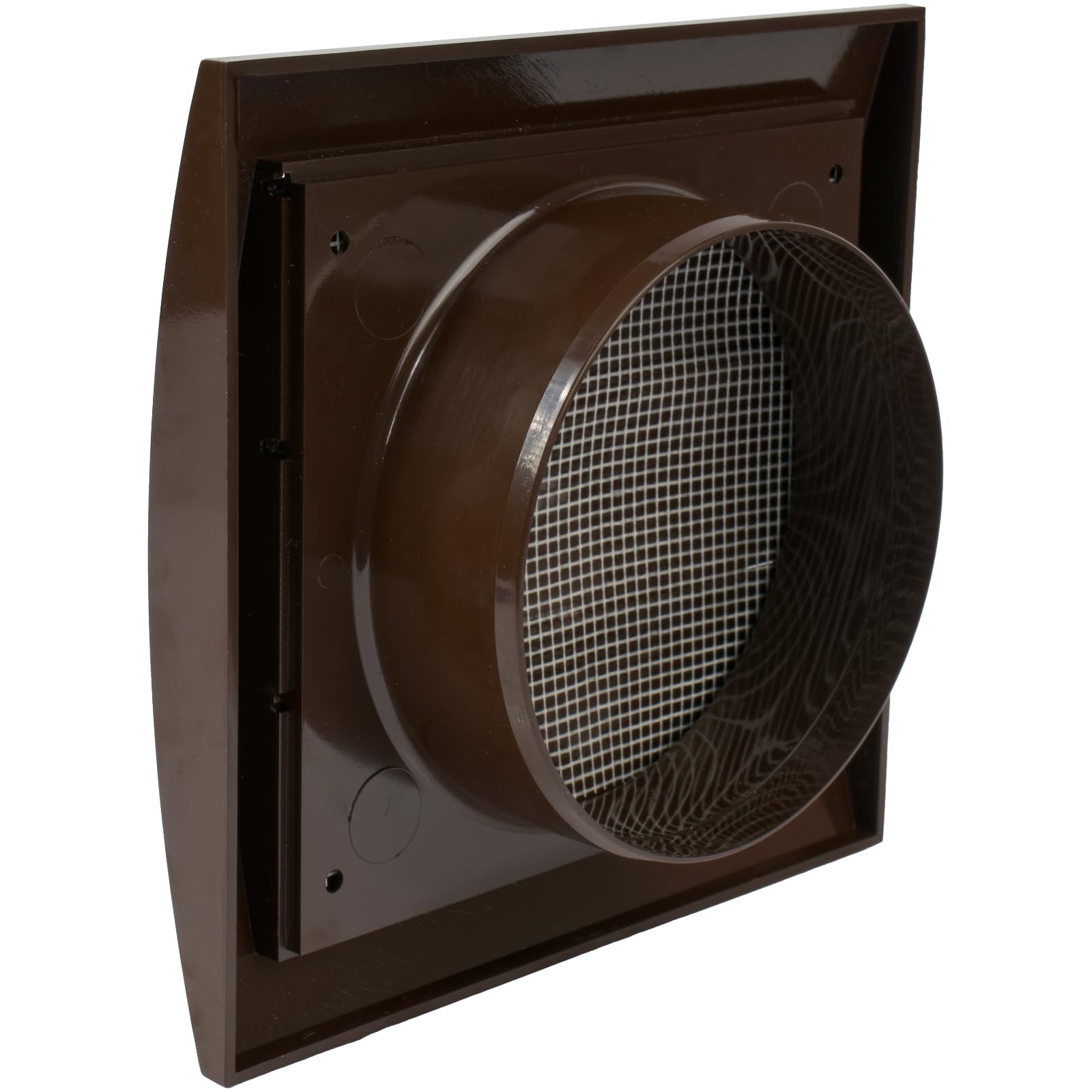 Repa Market 4 Inch Anthracite Dryer Vent Hood/Duct Cover for Walls or Ceiling/ABS Plastic Louvered Air Grille with Built-In Mesh Screen/Exhaust and Dryer Vent Covers for Indoor & Outdoor Use
