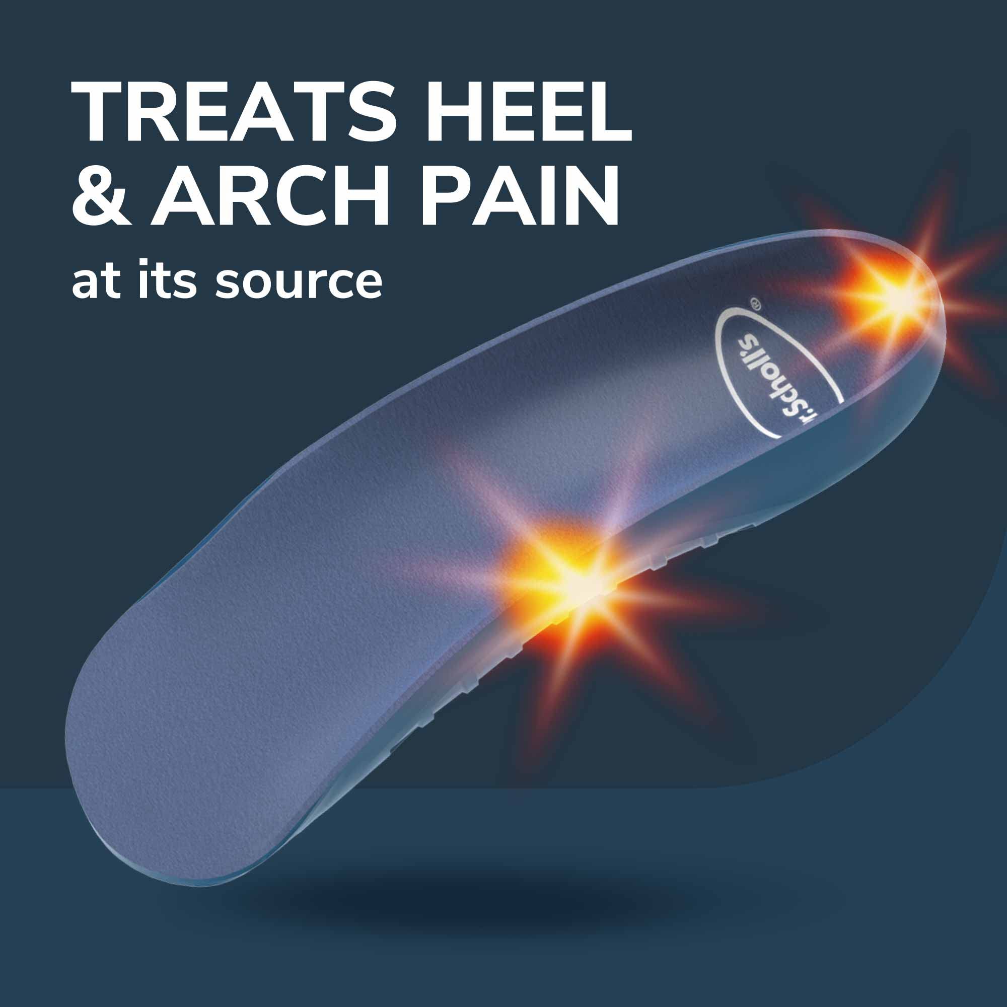 Dr. Scholl's Heel & Arch All-Day Pain Relief Orthotic Insoles, ¾ Length Shoe Inserts, Women Size 6-10, 1 Pair