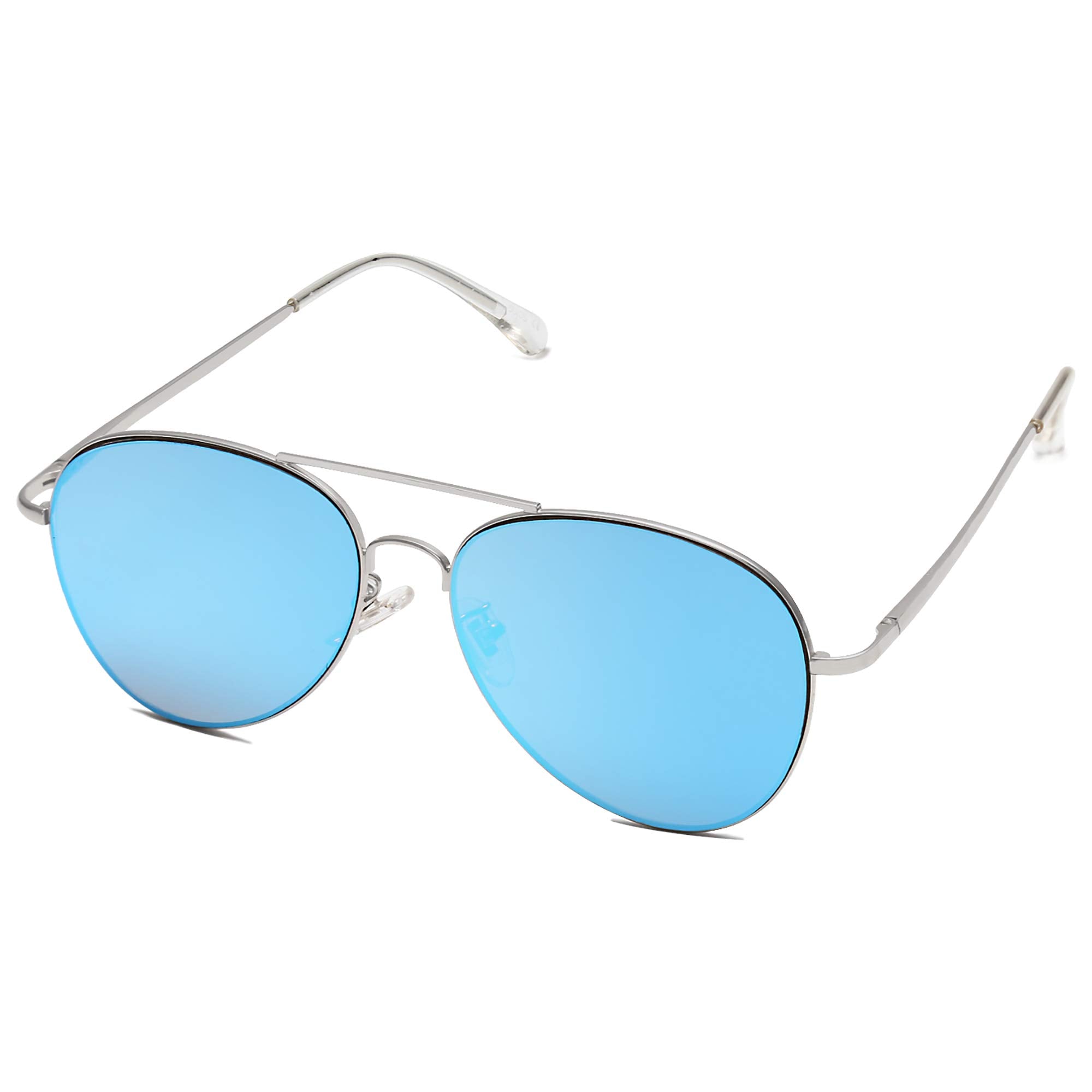 SOJOS Classic Aviator Sunglasses for Women Men Metal Frame Spring Hinges SJ1030