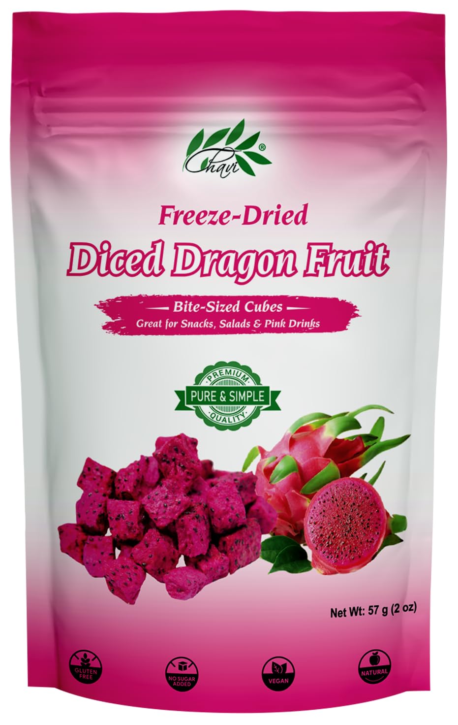 CHAVI Freeze Dried Fruits - Mixed | 6 in 1 | No Added Sugars or Preservatives - Non-GMO, Vegan, Gluten-Free | Gift Box | 230 g | 8.1 oz | 6 Cans