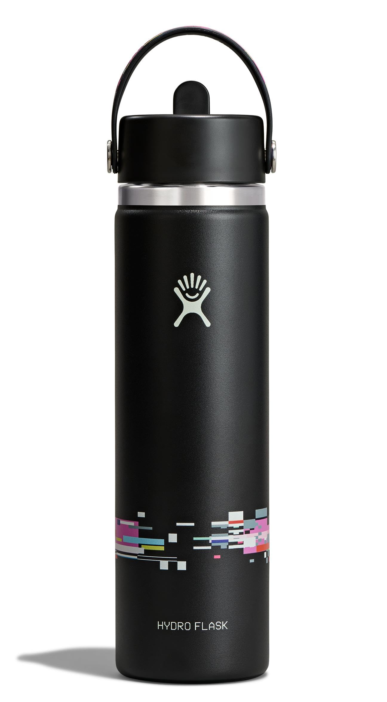 Hydro Flask Water Bottle - Insulated Stainless Steel - Wide Straw Lid, Non Spill, Leakproof in 24 Oz Forest Green Arc