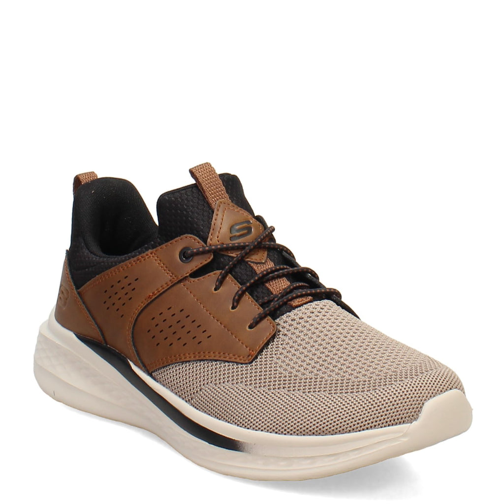 Skechers Men's Streetwear Slade - Breyer Knitted Mesh Bungee Lace W/Quarter Cage Slip On