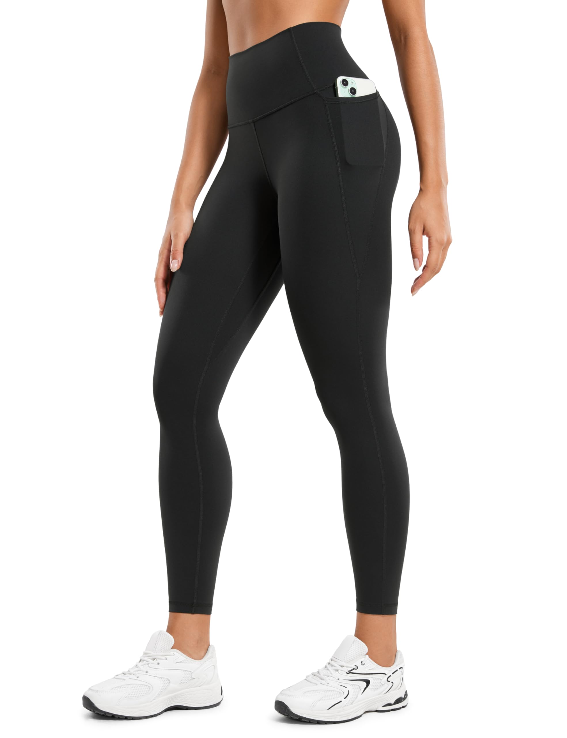 CRZ YOGA Butterluxe Workout Leggings Pockets 25'' - High Waisted Gym Womens Yoga Pants Buttery Soft