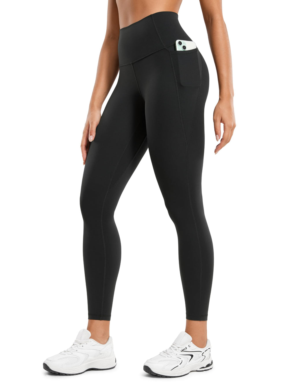 CRZ YOGA Butterluxe Workout Leggings Pockets 25'' - High Waisted Gym Womens Yoga Pants Buttery Soft