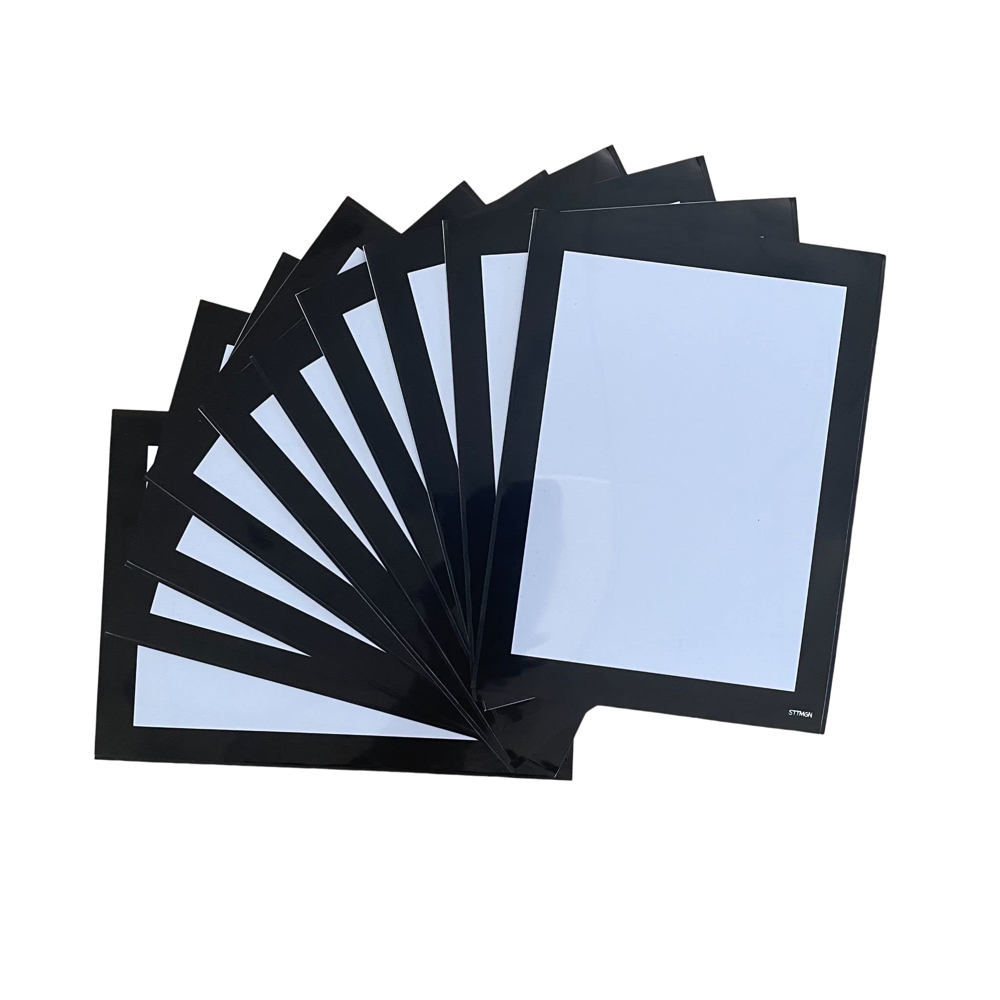 STTMGN Magnetic Picture Frames with Black Border(2.5"X3.5",12 Pack),Mini Wallet Size Magnet Photo Sleeves Pockets/Holder,Decorations for Home/Office/School/Classroom/Party