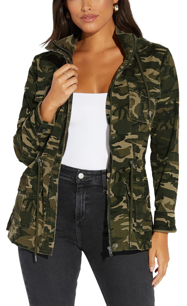 sexycherry Jackets for Women Casual Long Sleeve Lightweight Coats Full Zip Up with Lining Pockets