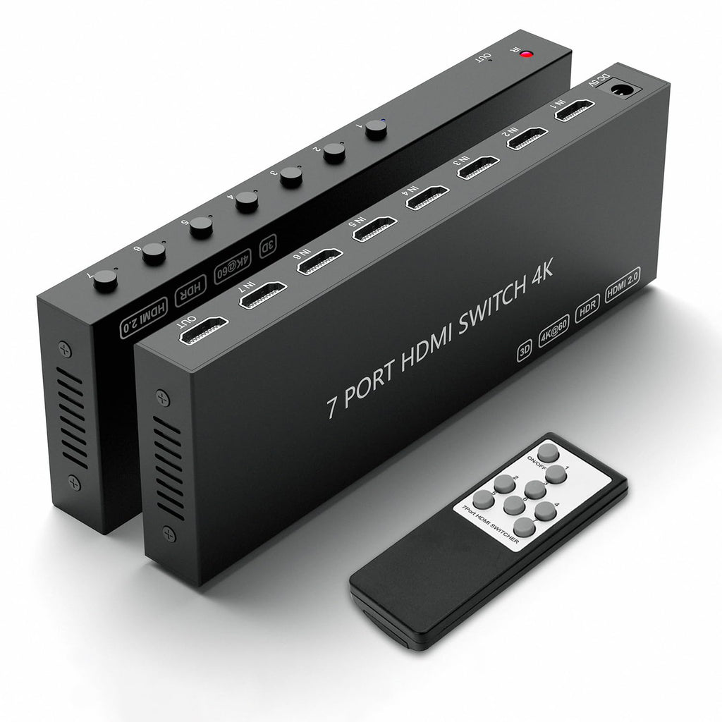 HDMI 2.1 Bi-Directional Switch Ultra HD 8K HDMI Switcher 2 in 1 Out/ 1 in 2 Out HDMI Switch Supports 8K@60Hz/ 4K@120Hz 48Gbps Compatible with Switch/Switch OLED PS5/4 Xbox Roku Apple TV Fire TV Stick