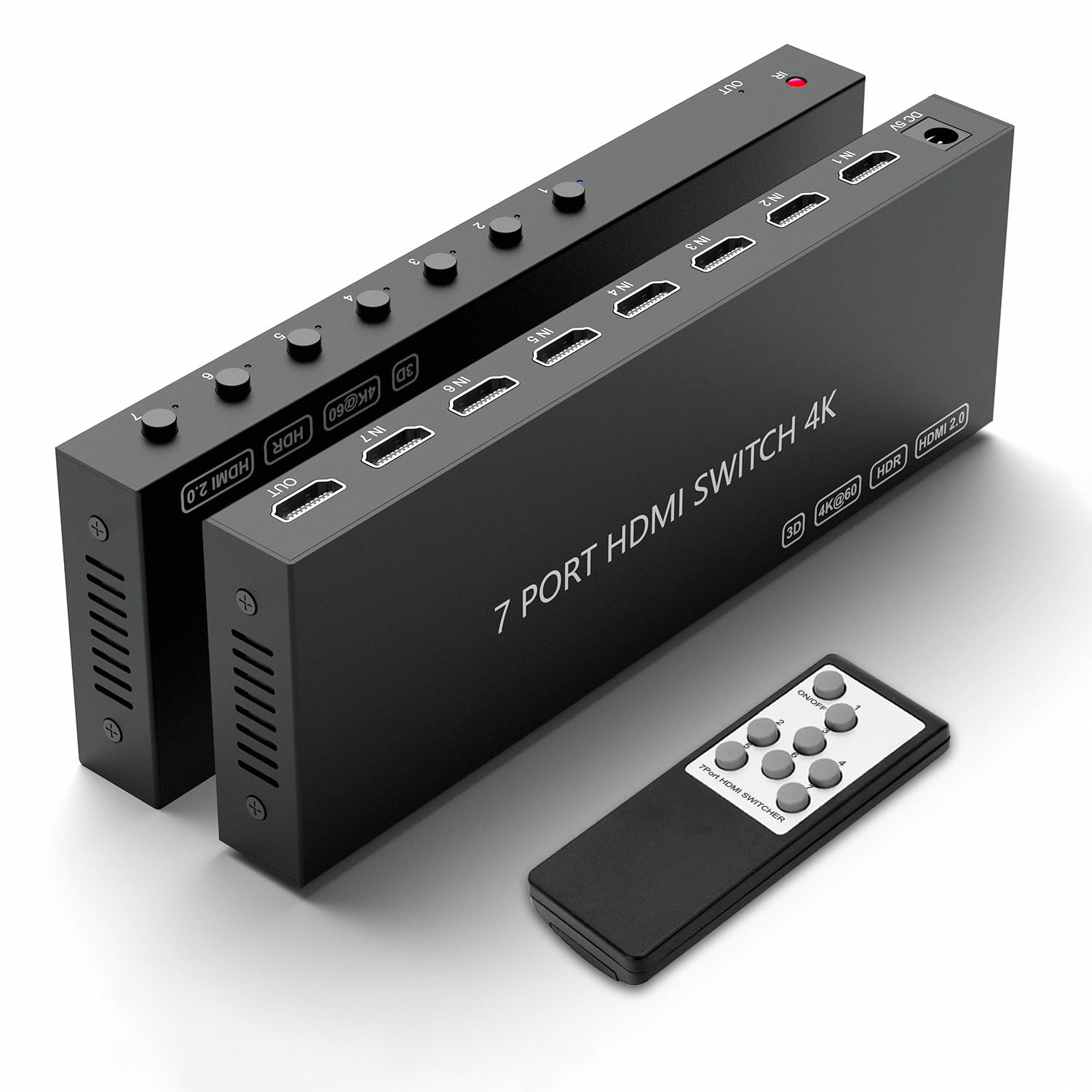 HDMI 2.1 Bi-Directional Switch Ultra HD 8K HDMI Switcher 2 in 1 Out/ 1 in 2 Out HDMI Switch Supports 8K@60Hz/ 4K@120Hz 48Gbps Compatible with Switch/Switch OLED PS5/4 Xbox Roku Apple TV Fire TV Stick