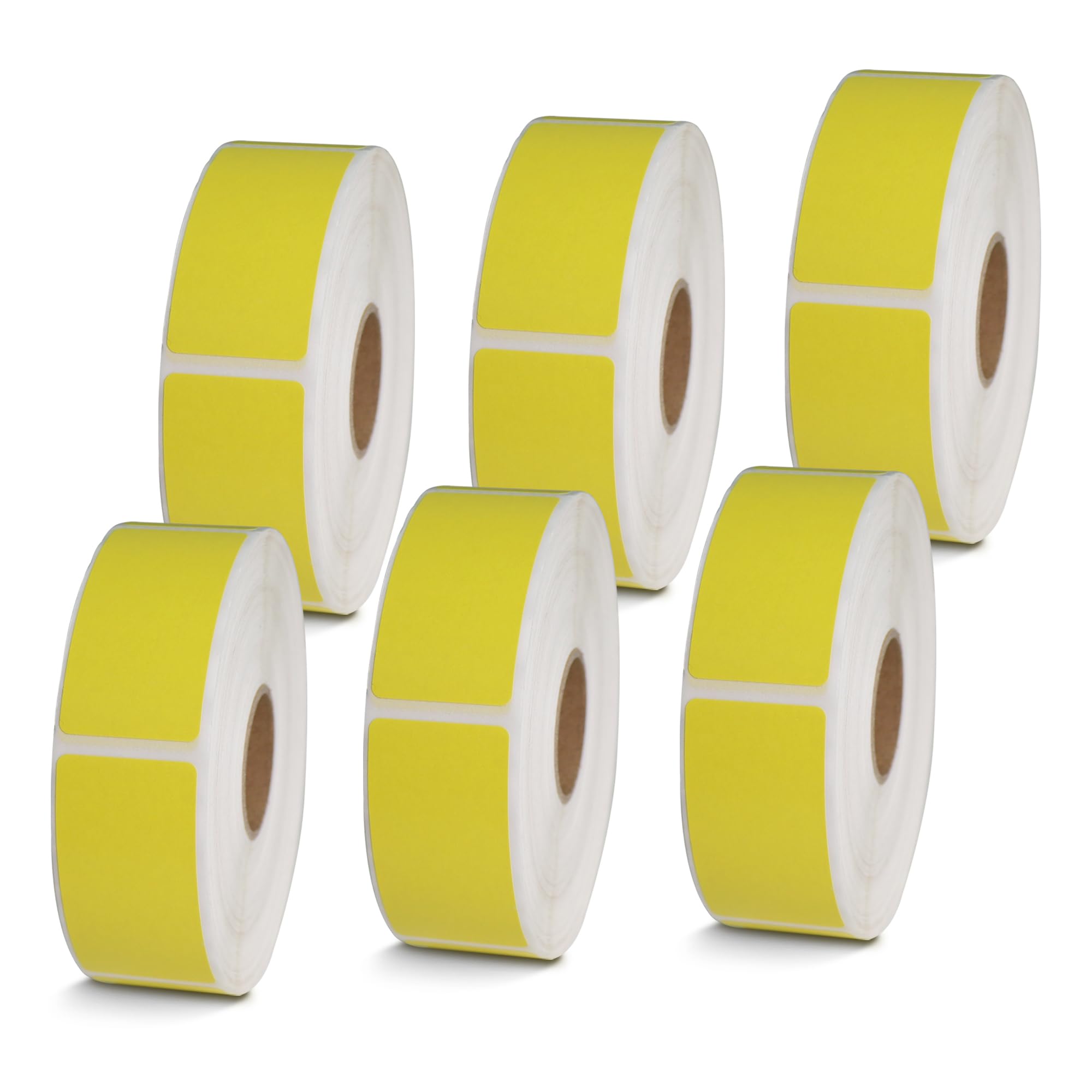BETCKEY - 1" x 0.5" Small Labels Compatible with Zebra & Rollo Label Printer, Premium Adhesive & Perforated[Light Blue, 6 Rolls, 14580 Labels]