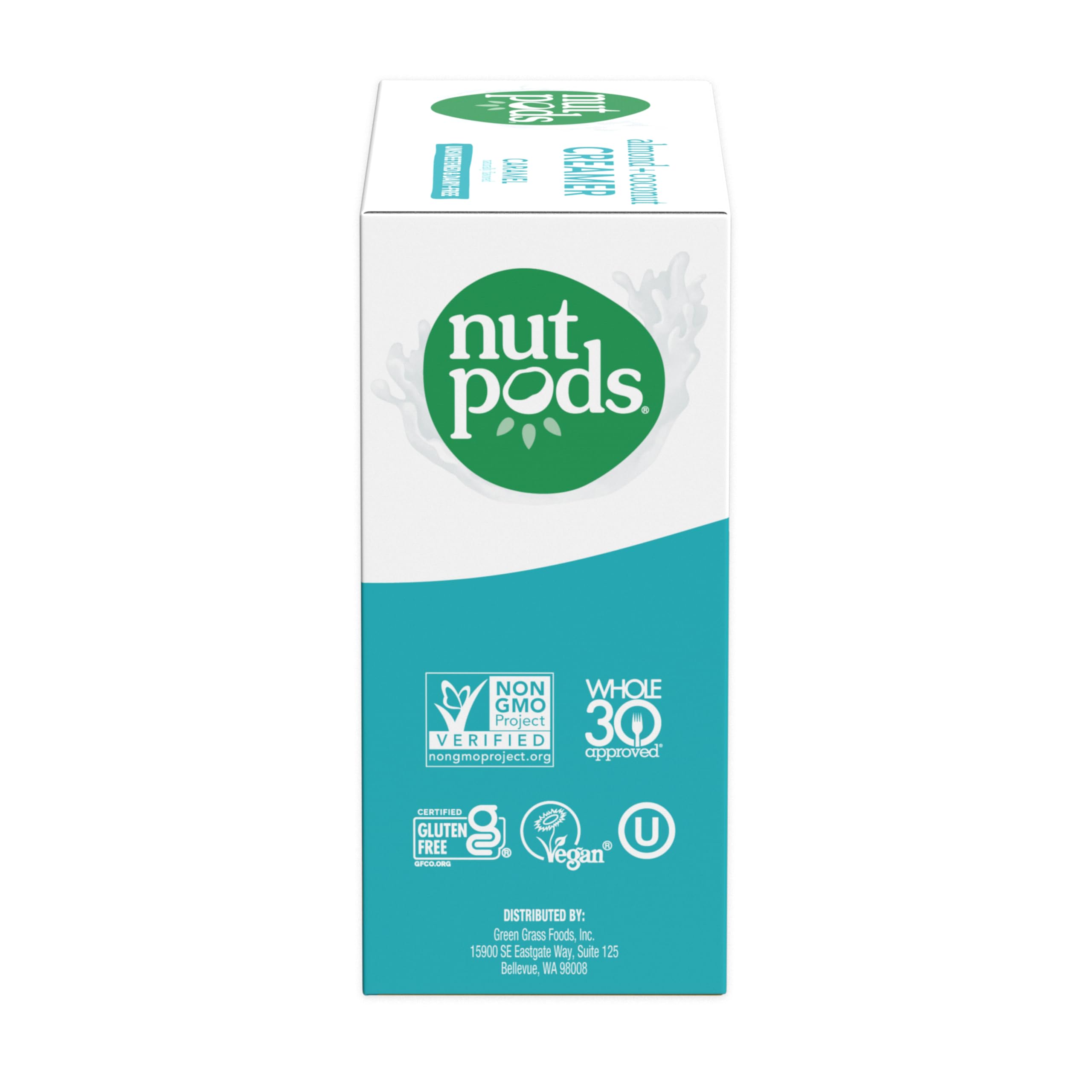 nutpods Caramel Coffee Creamer - Unsweetened Non Dairy Creamer Made from Almonds and Coconuts - Keto Creamer, Whole30, Gluten Free, Non-GMO, Vegan, Sugar Free, Kosher (4-Pack)