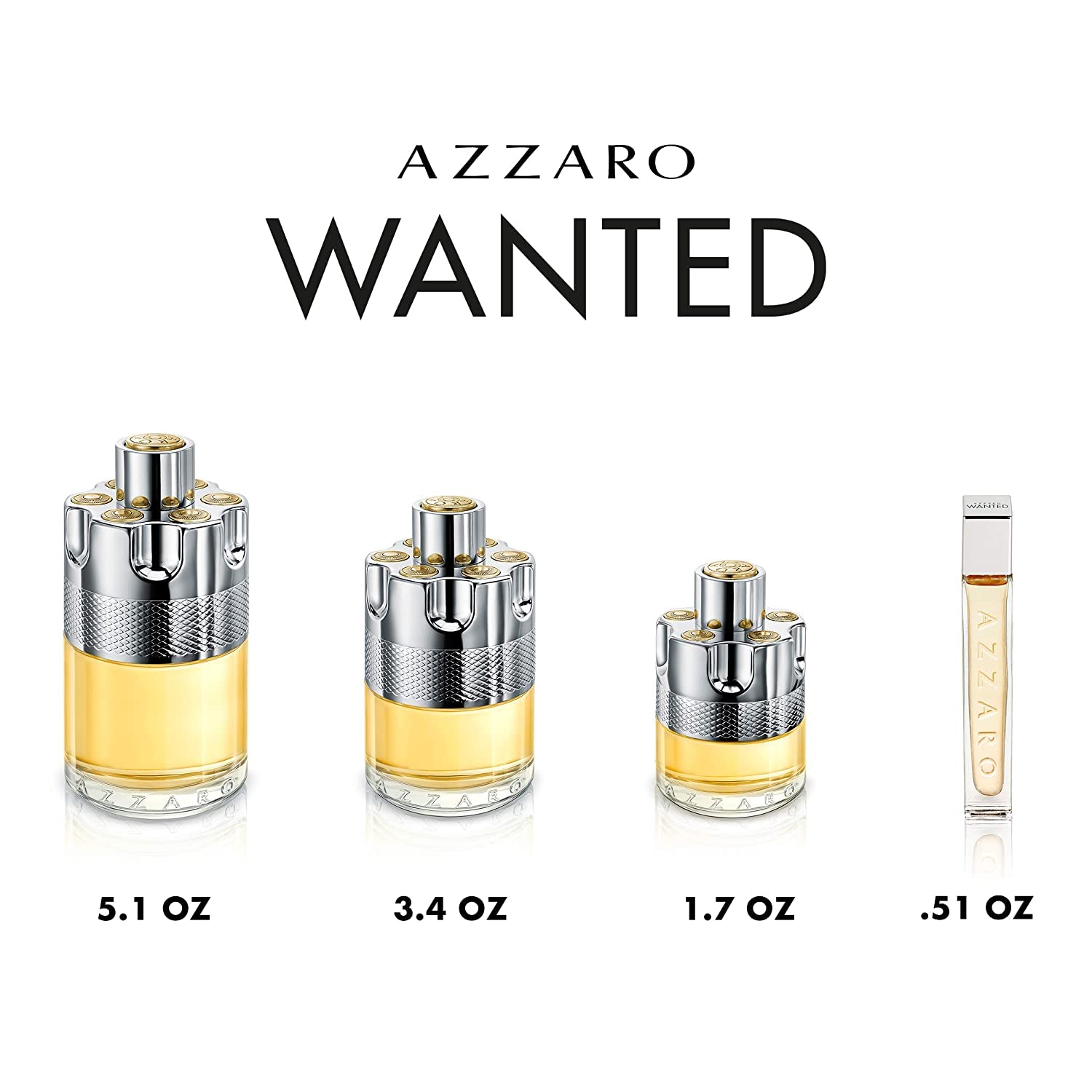 Azzaro Wanted Eau de Toilette - Vibrant & Irresistible Mens Cologne - Woody, Citrus & Spicy Fragrance - Fresh Notes of Cardamom, Lemon, Vetiver - Everyday Wear - Luxury Perfumes for Men