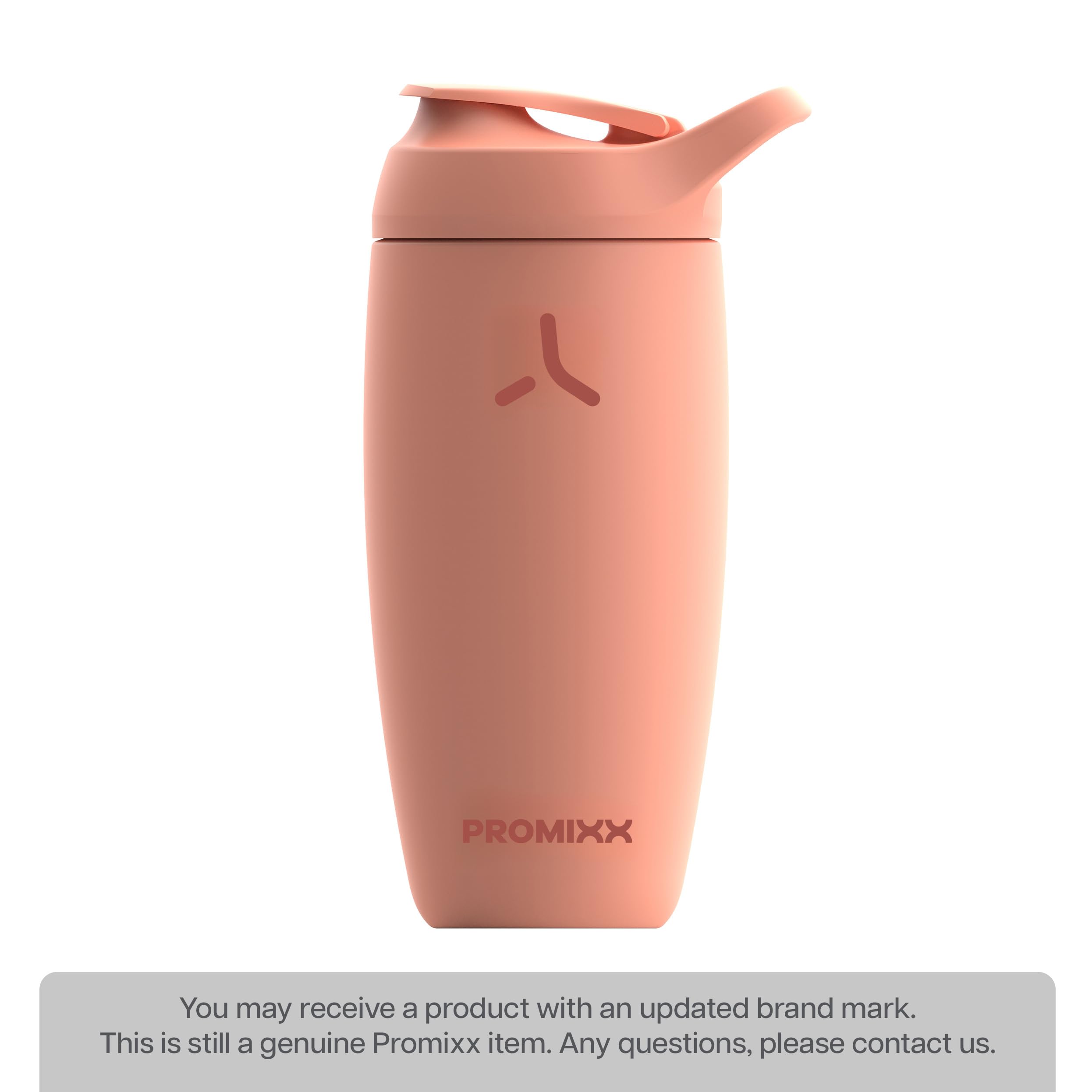 Promixx Pursuit Shaker Bottle Insulated Stainless Steel Water Bottle and shaker Cup, 18oz, Coral