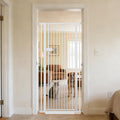 Lumizone Extra Tall Cat Gate Extension Kit 55.12" High 4.13" Wide Black | Tall Pet Gate Dog Gate for Doorway Hallway Stairs Pressure Mounted Extra Wide 1.37" Gap No Drilling