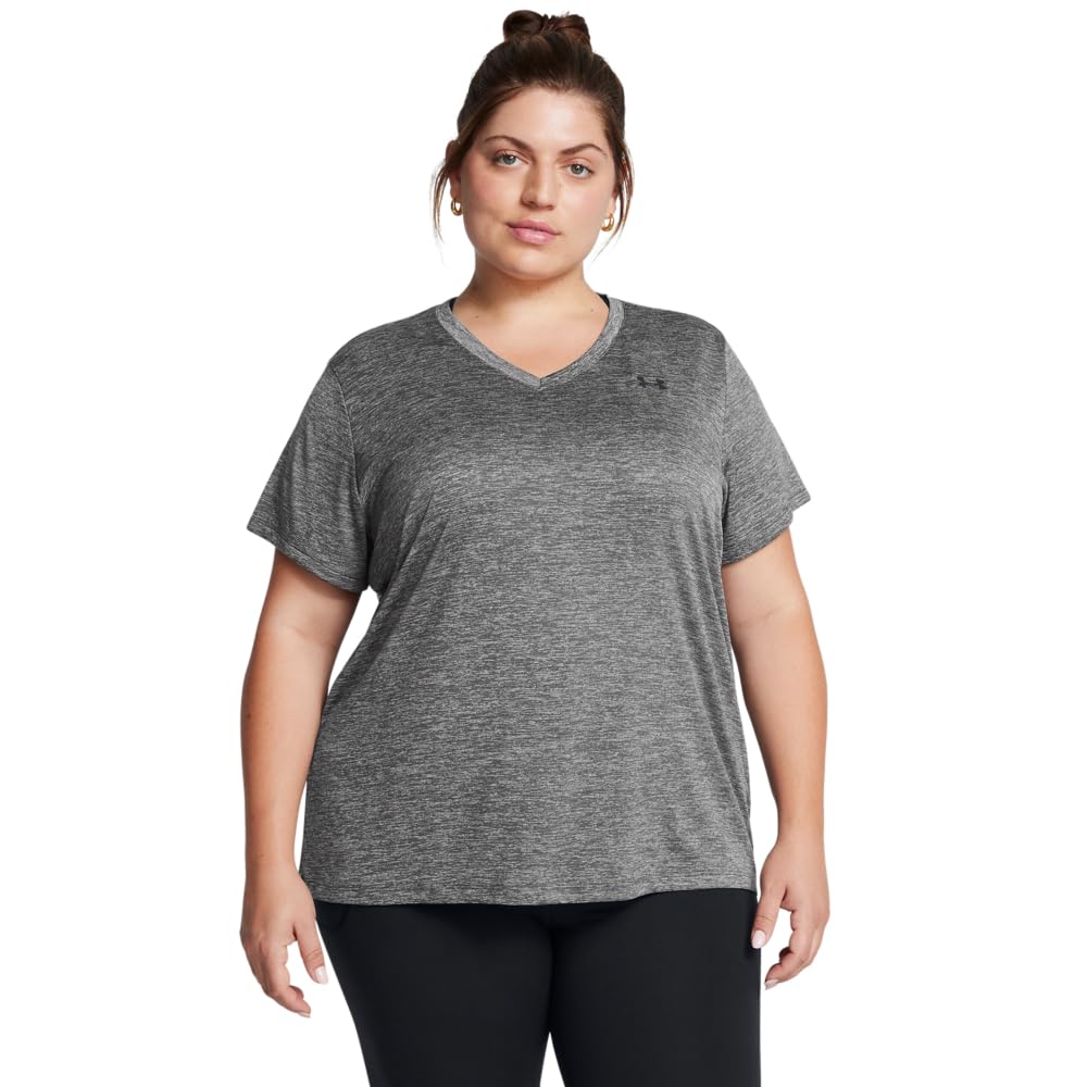 Under Armour Women's Tech Twist V Neck Short Sleeve T-Shirt