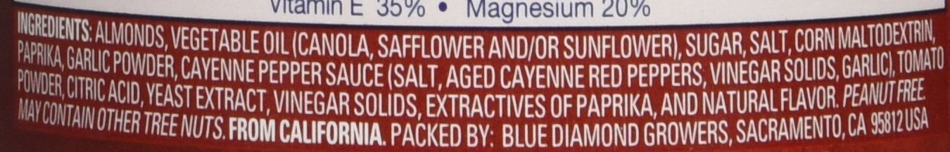 Blue Diamond Almonds Sriracha Flavored Snack Nuts, 6 Oz Resealable Can (Pack of 1)