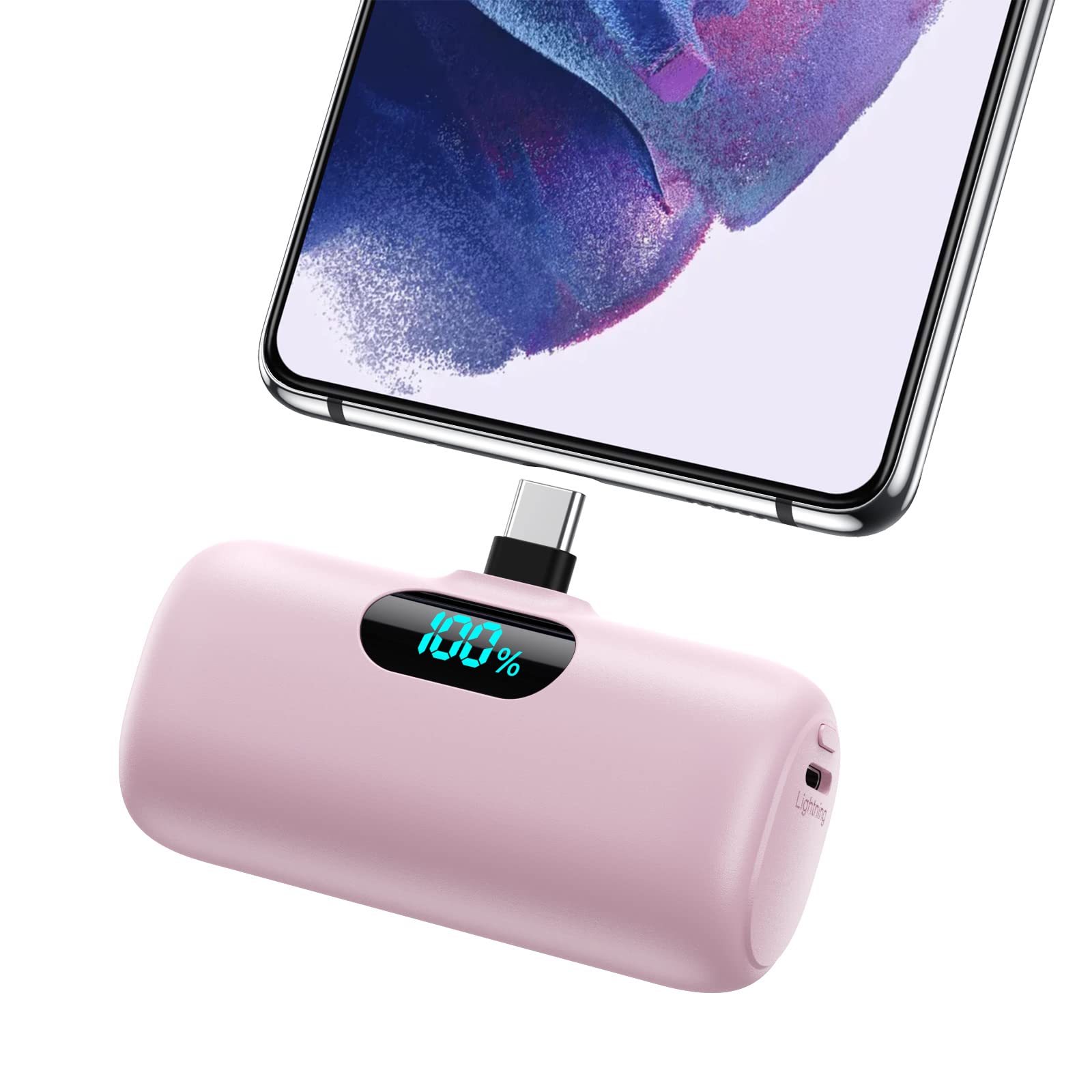 [2-Pack]Portable Charger for iPhone 17/16/15,Mini Power Bank 5000mAh PD USB C Portable Phone Charger,Travel Essential Battery Pack for iPhone 17/17 Air/16/16 pro/15/15 pro Max/Android/Samsung/Moto/LG