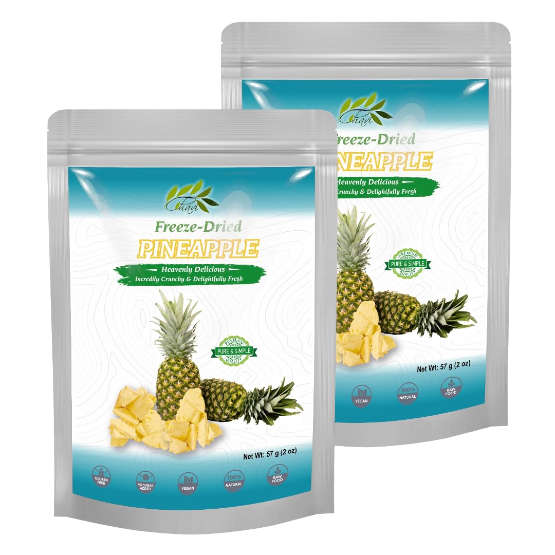 CHAVI Freeze Dried Fruits - Mixed | 6 in 1 | No Added Sugars or Preservatives - Non-GMO, Vegan, Gluten-Free | Gift Box | 230 g | 8.1 oz | 6 Cans