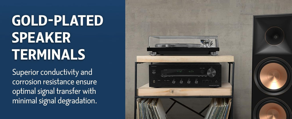 Onkyo TX-8470 2 Channel Stereo Receiver with Wi-Fi, Bluetooth, Phono, Hi-Res Audio and Roon Ready