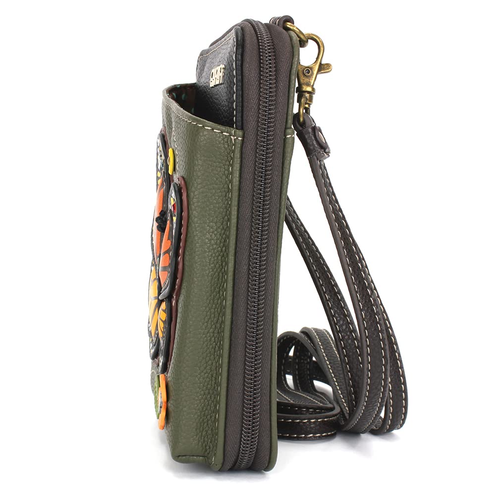 CHALA Wallet Crossbody Cell Phone Purse - Women Faux Leather Multicolor Handbag with Adjustable Strap