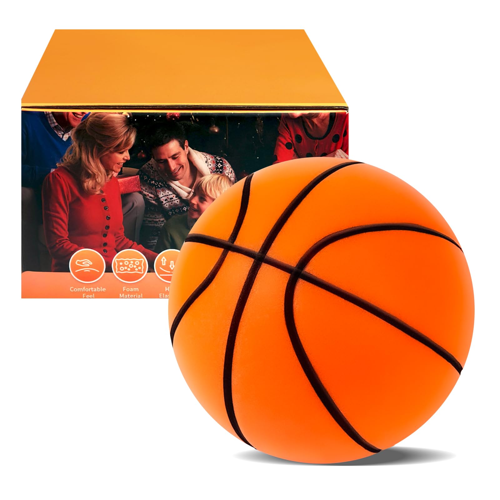 Silent Basketball, 2026 New Silent Basketball, Silent Basketballs Dribbling Indoor, No Noise Basketballs for Various Indoor Activities