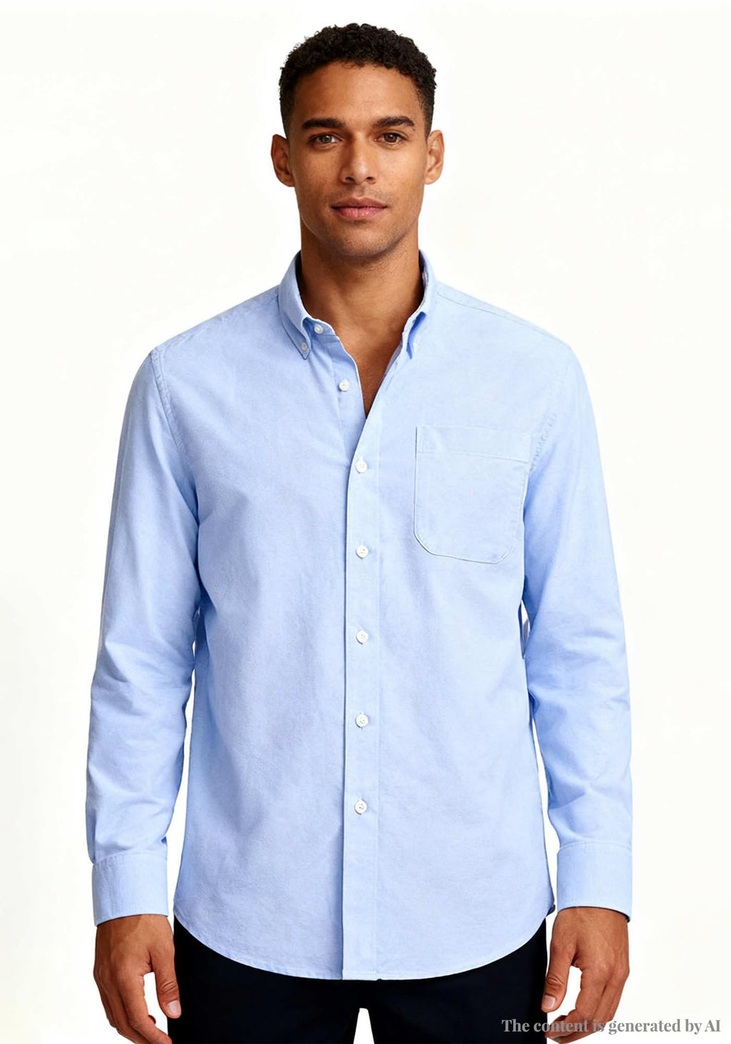 Cromoncent Mens Cotton Oxford Shirt Long Sleeve Button Down Dress Shirts with Pocket