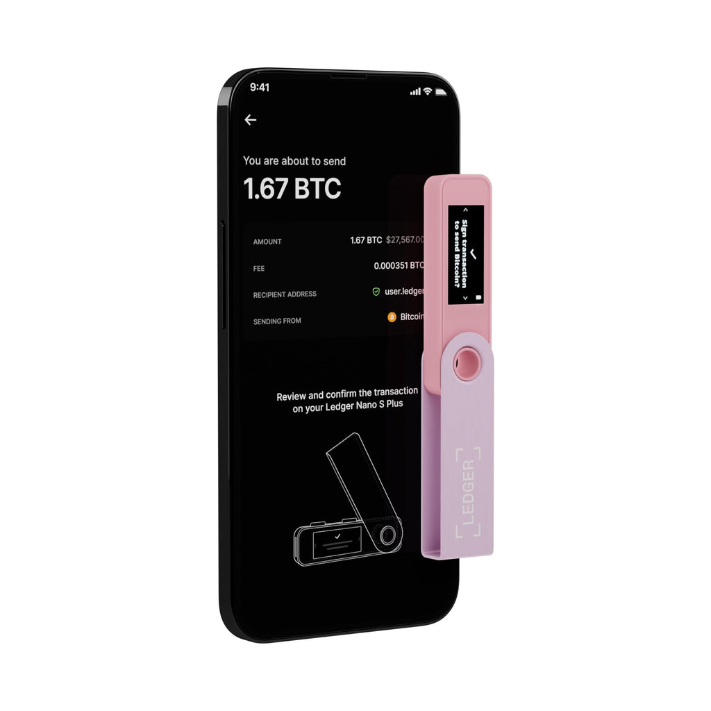 Ledger Nano S Plus Signer – The accessible Way to Manage Your Crypto & NFTs securely (Ledger Wallet for Desktop and Android only) – Matte Black