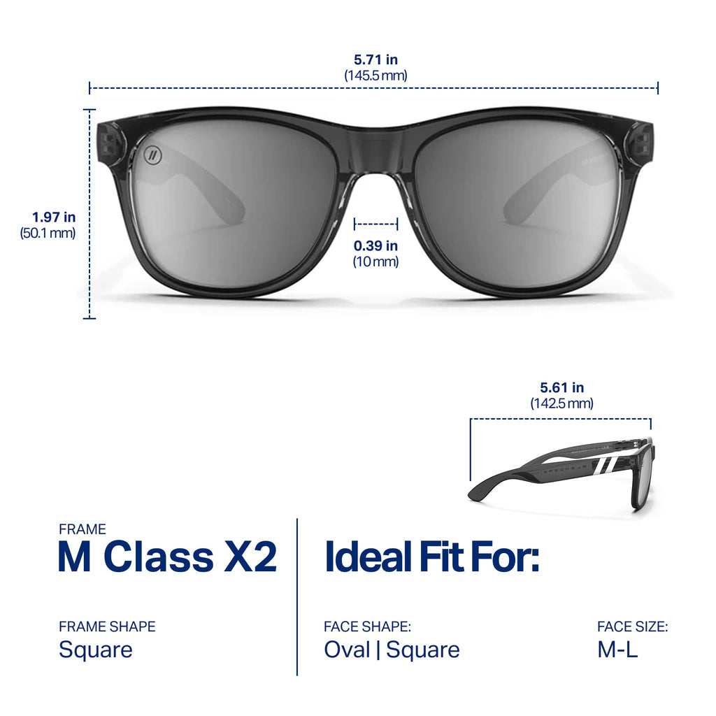 Blenders Eyewear M Class X2 – Polarized Sunglasses – Round Lens, Spring Loaded Hinge – 100% UV Protection – For Men & Women