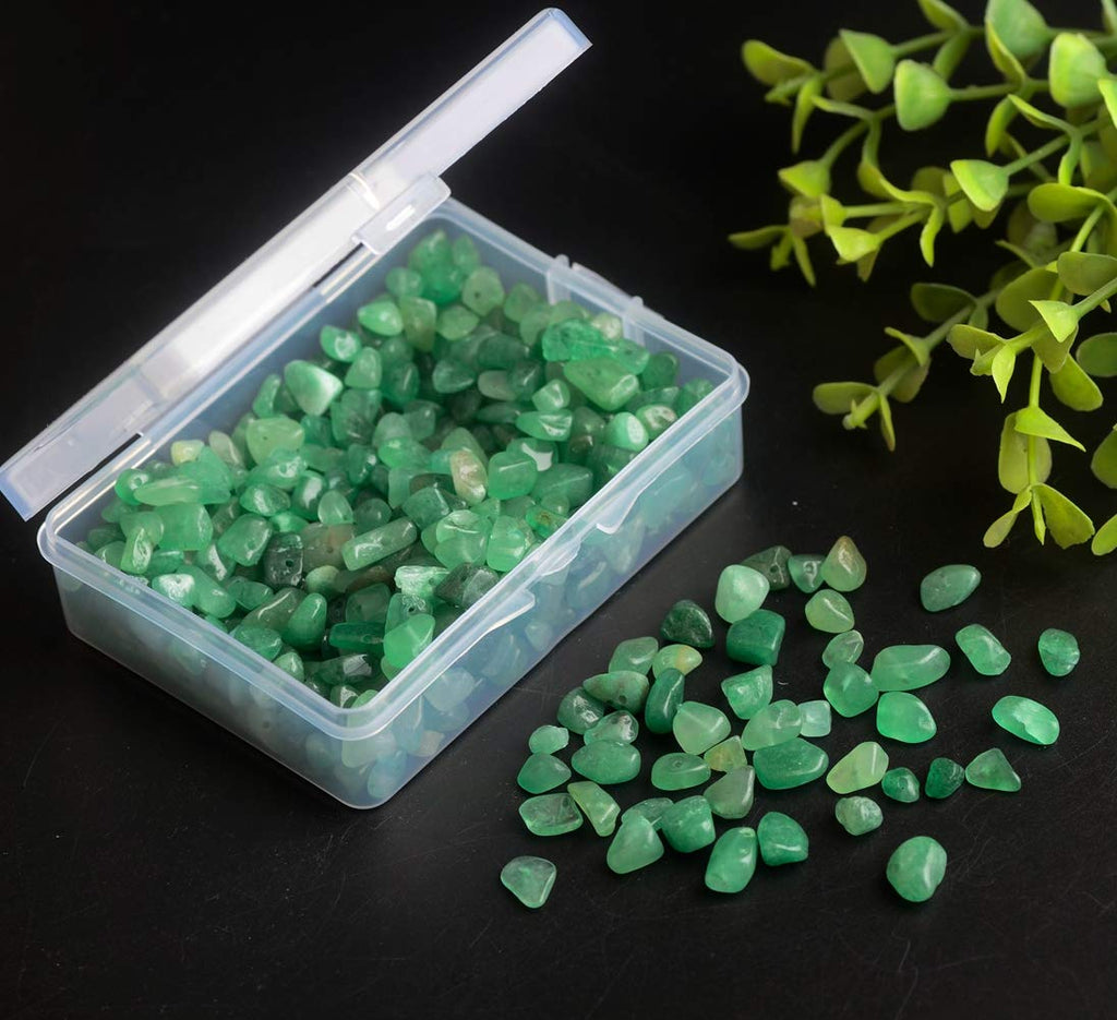 Chip Stone Beads Turquoise 5-8mm About 400 Pieces Irregular Gemstones Healing Crystal Loose Rocks Bead Hole Drilled DIY for Bracelet Jewelry Making Crafting (5-8mm, Turquoise)
