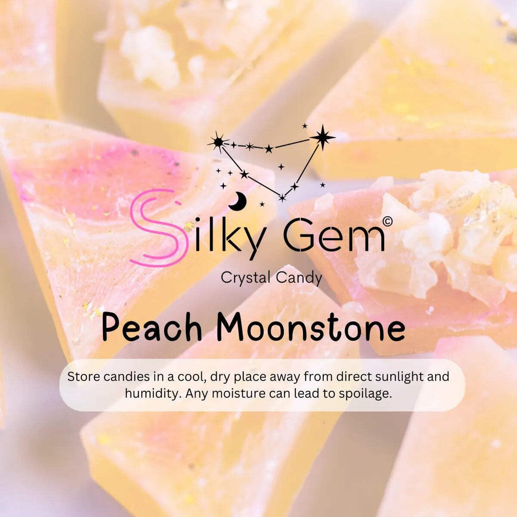 Silky Gem - Edible Lychee Flavored Aurora Crystal Candy, 8-10 pieces, Kohakutou, Edible Gem, Vegan, Gluten Free, ASMR