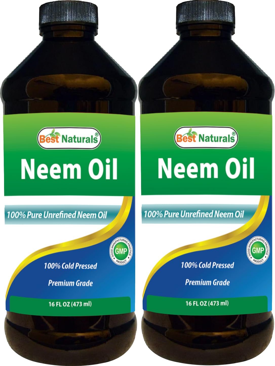 Best Naturals 100% Pure Neem Oil, 100% Cold Pressed and Unrefined - 16 OZ (1 Bottle)