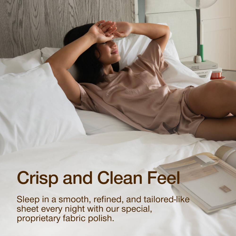 Coop Home Goods Cool+ Cooling Bed Sheets, 4 Piece Full Sheet Set, Dove Grey Breathable Cooling and Super Soft, Luxury Spa & Hotel Quality, Full Size Bed Set